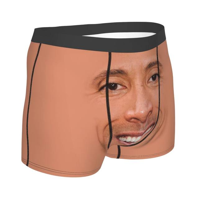 The Rock Face Dwayne Men Underwear American Actor Johnson