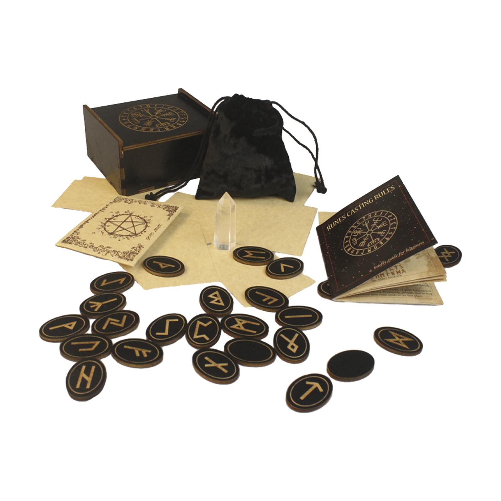 Wooden Runes Set Meditation with Velvet Pouch and Storage Case 25 Pieces Witch Gift with Guide Book Elder Rune Set Wooden Runes Set Meditation with Velvet Pouch and Storage Case 25 Pieces Witch Gift with Guide Book Elder Rune Set