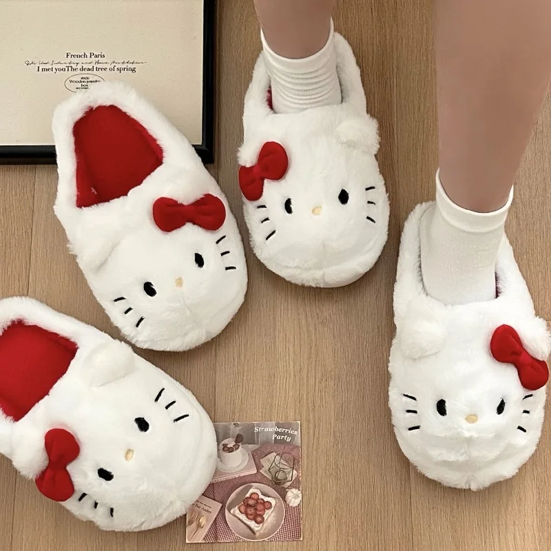 Sanrio Plush Slippers Hello Kitty