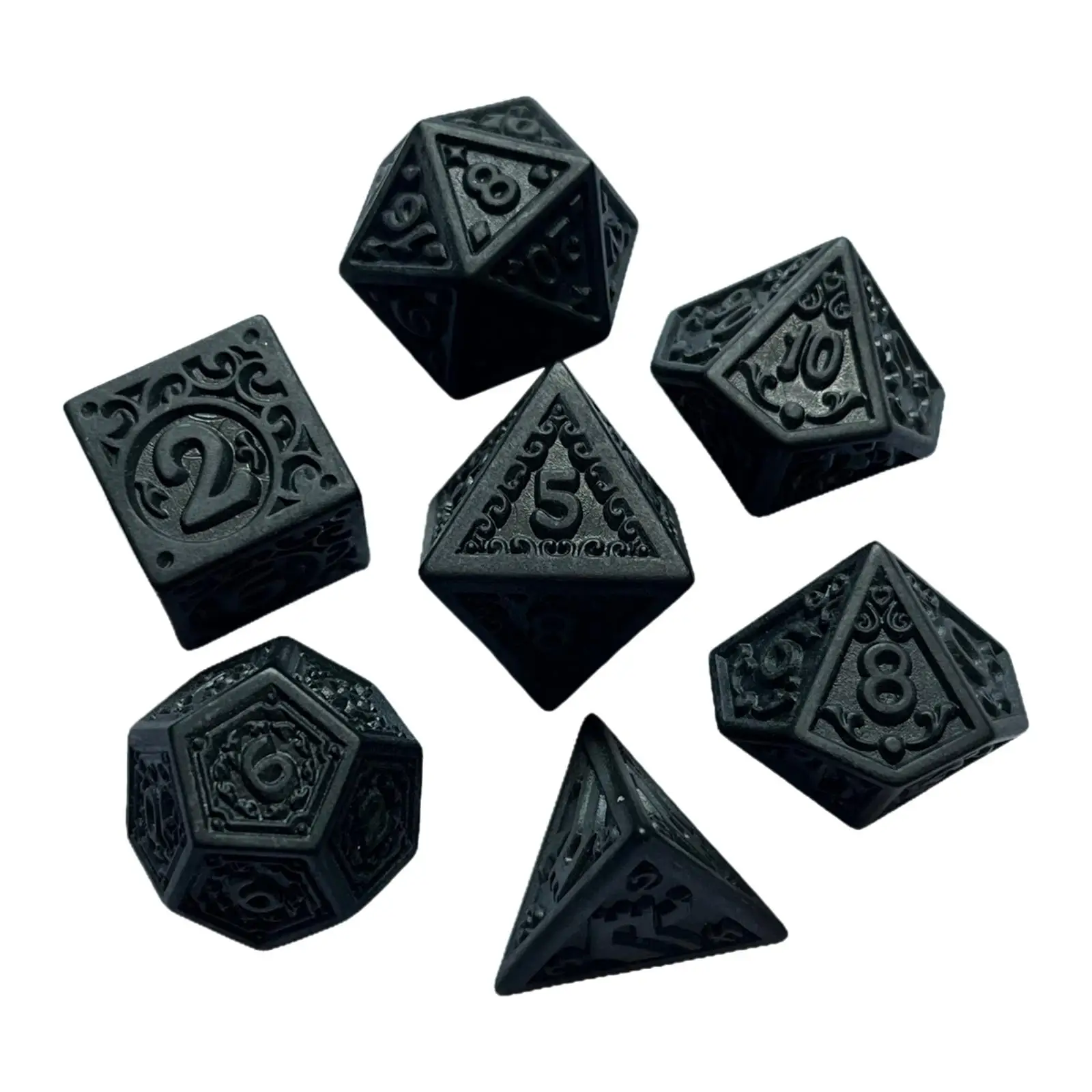 7Pcs Polyhedral Dice Acrylic Party Crafts Collectibles Table Gaming Dice