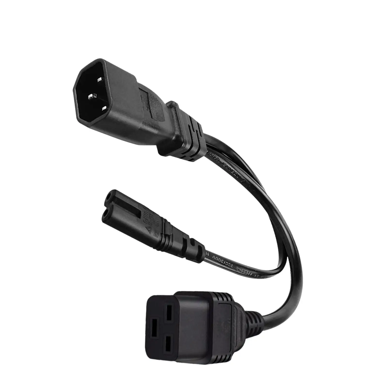 C14 Male to C7 Female Convertor Cord Extension Cord Stable Transmission C14 to C7 Power Cable