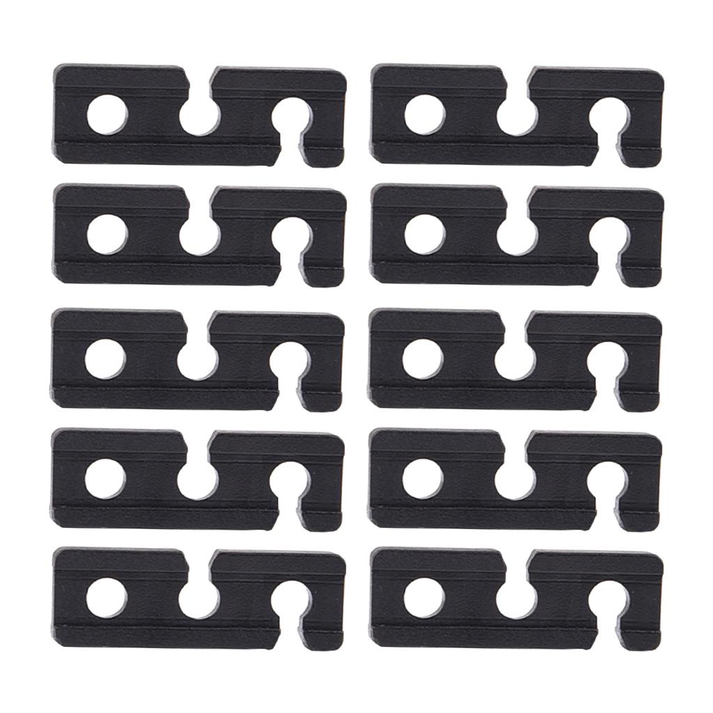 10PCS Rectangle Nylon Plastic Awnings Tent Guy Line Tighteners Ultra-Light Parts
