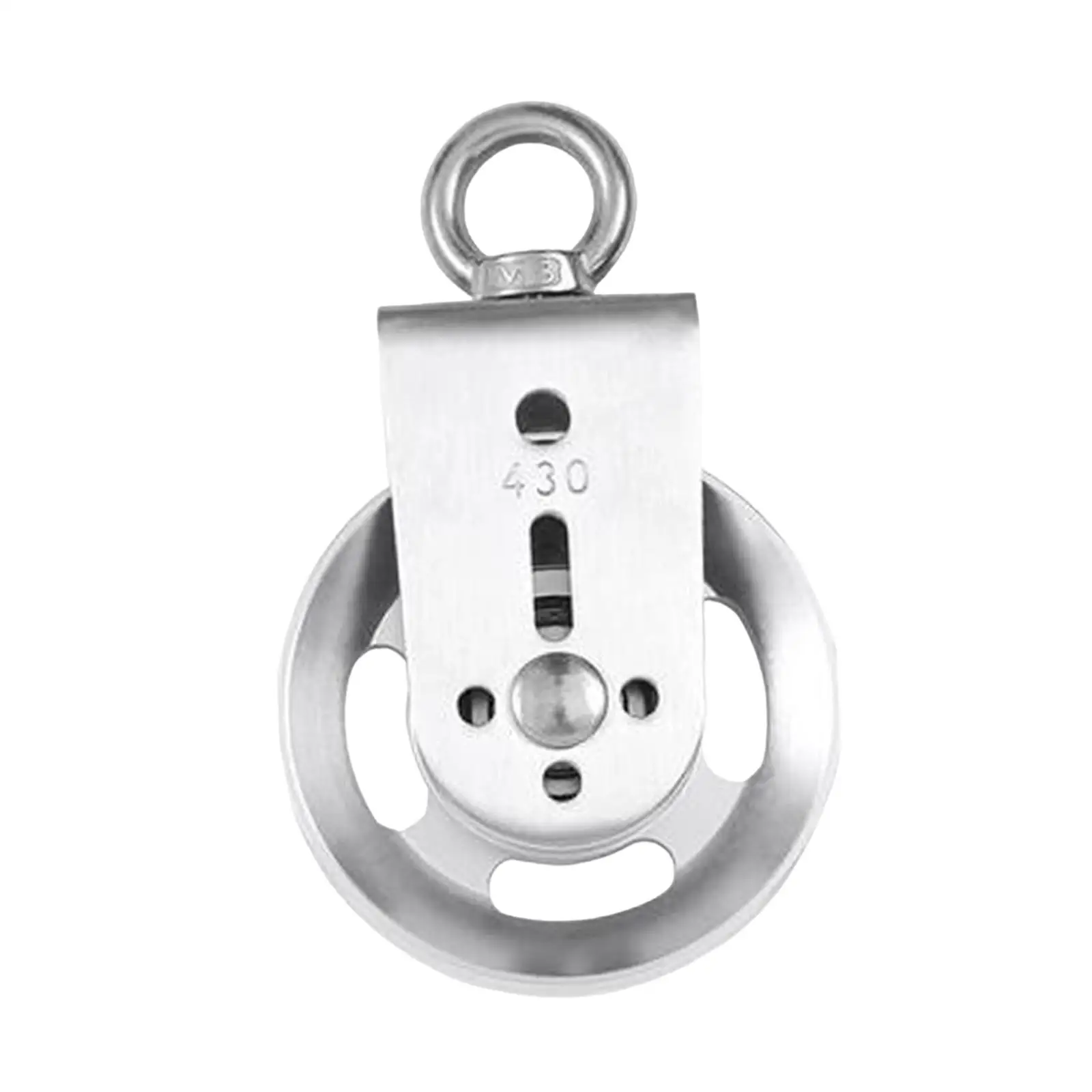 Pulley Wheel Durable Stainless Steel Sturdy Silent Lifting Pulley System for Cable Machines Gym Wire Rope Crane Traction Fitness