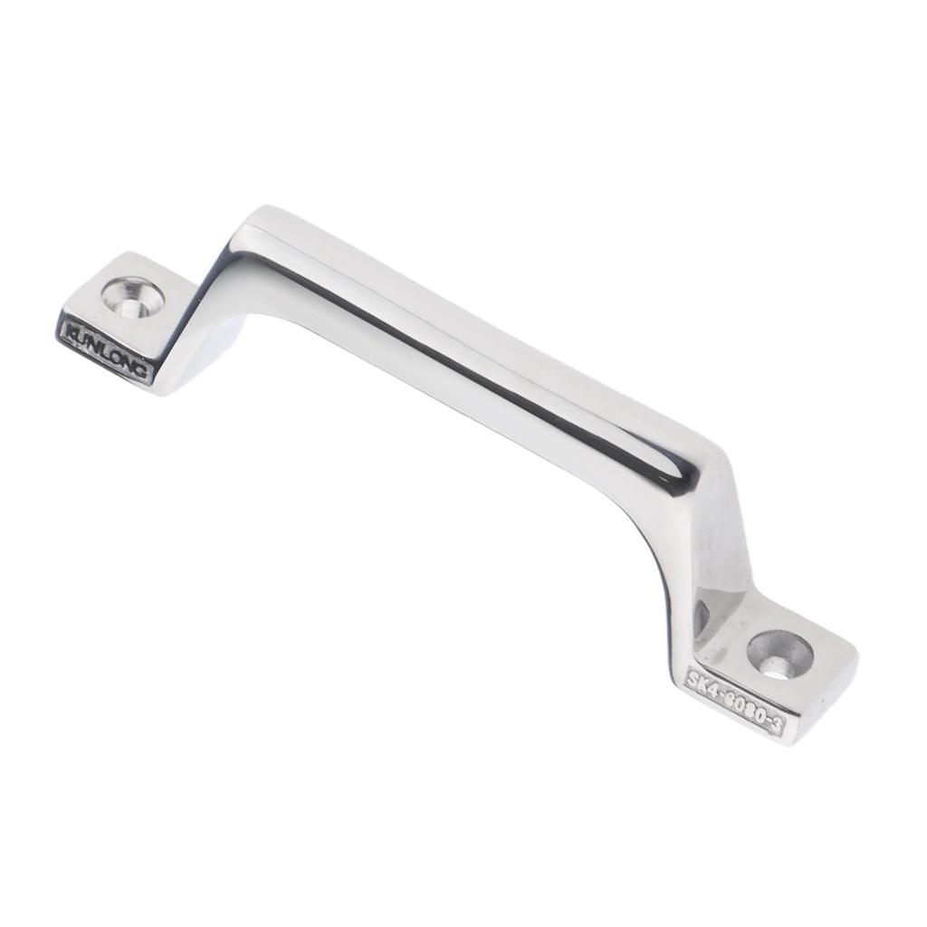 Marine Stainless Steel Boat Door Hatch Grab Handle Handrail Square .6