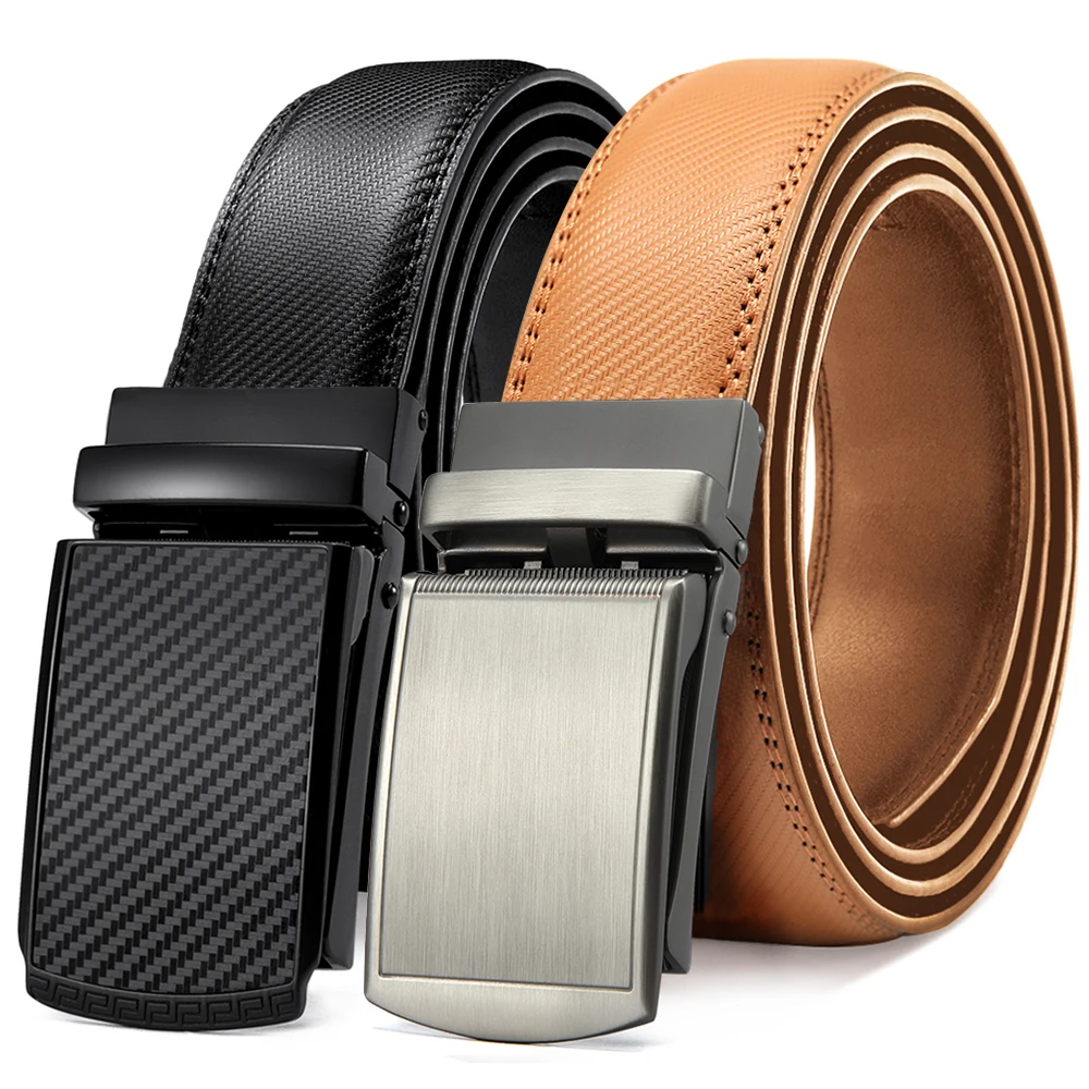 Title 12, JACNAIP Men Belt Leather Belt Automatic Genuin...