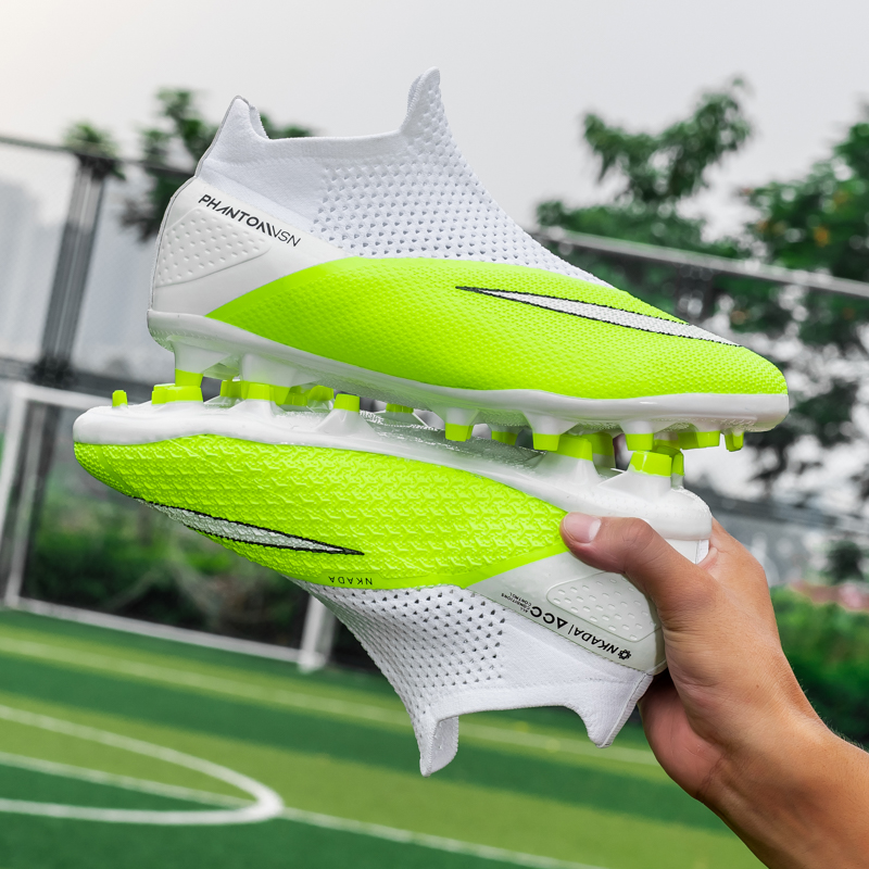 Herenlaarzen, hoge antislip-grastrainingsvoetbalschoenen voor kinderen, ultralichte grote sportschoenen_voghion.com