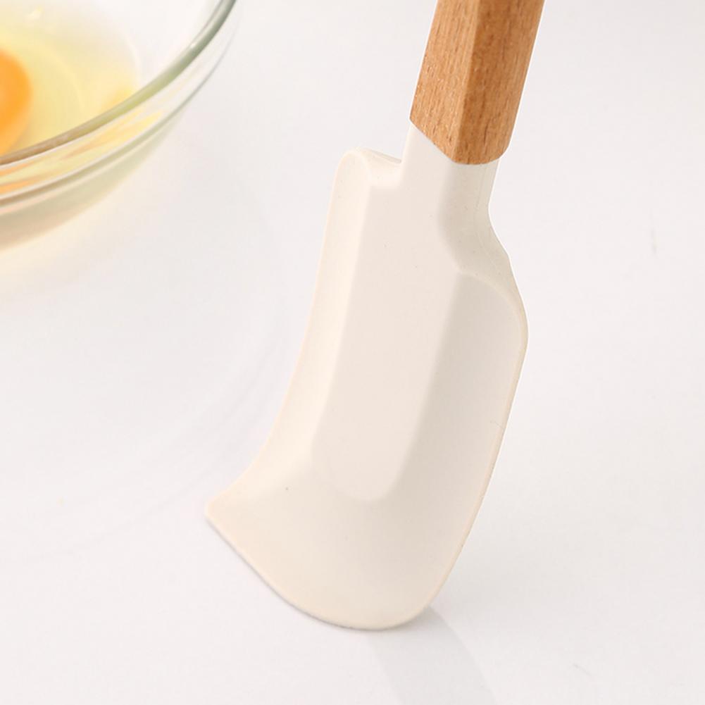 Title 6, Silicone Cream Spatula Wooden Handle Non-stick ...