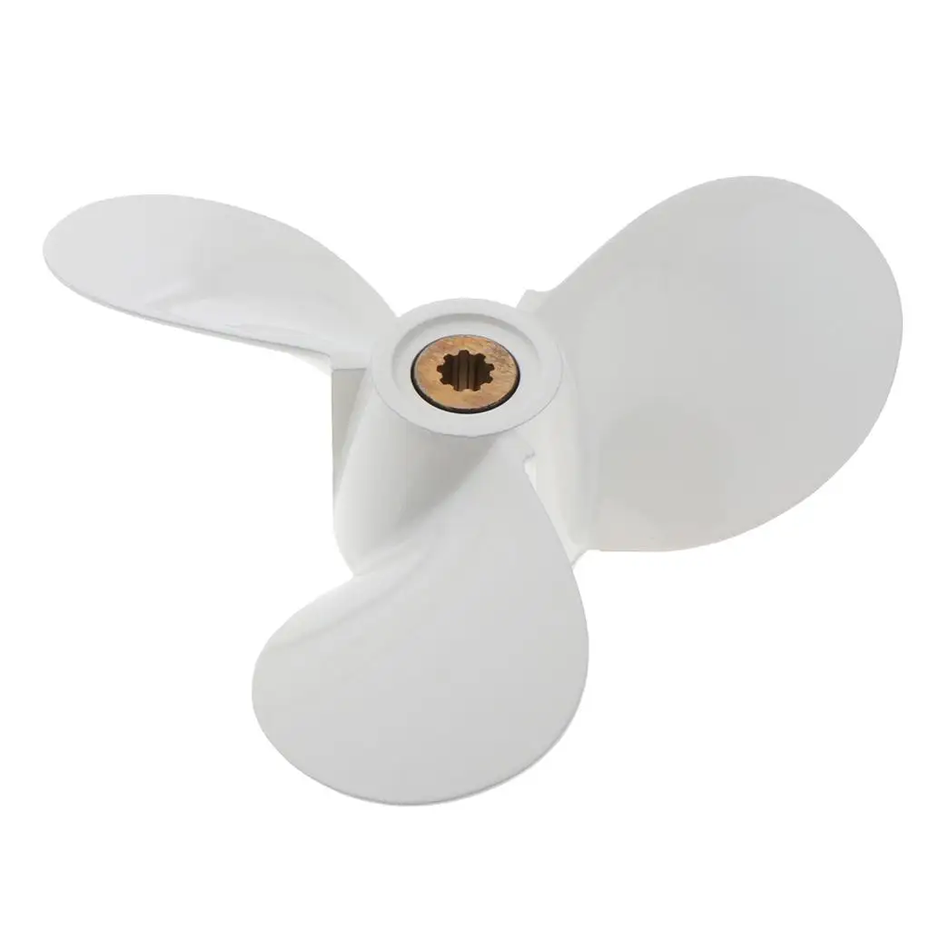 Marine Propeller 4/5/6 HP 6.30inch White  for Yamaha  x 8-BY