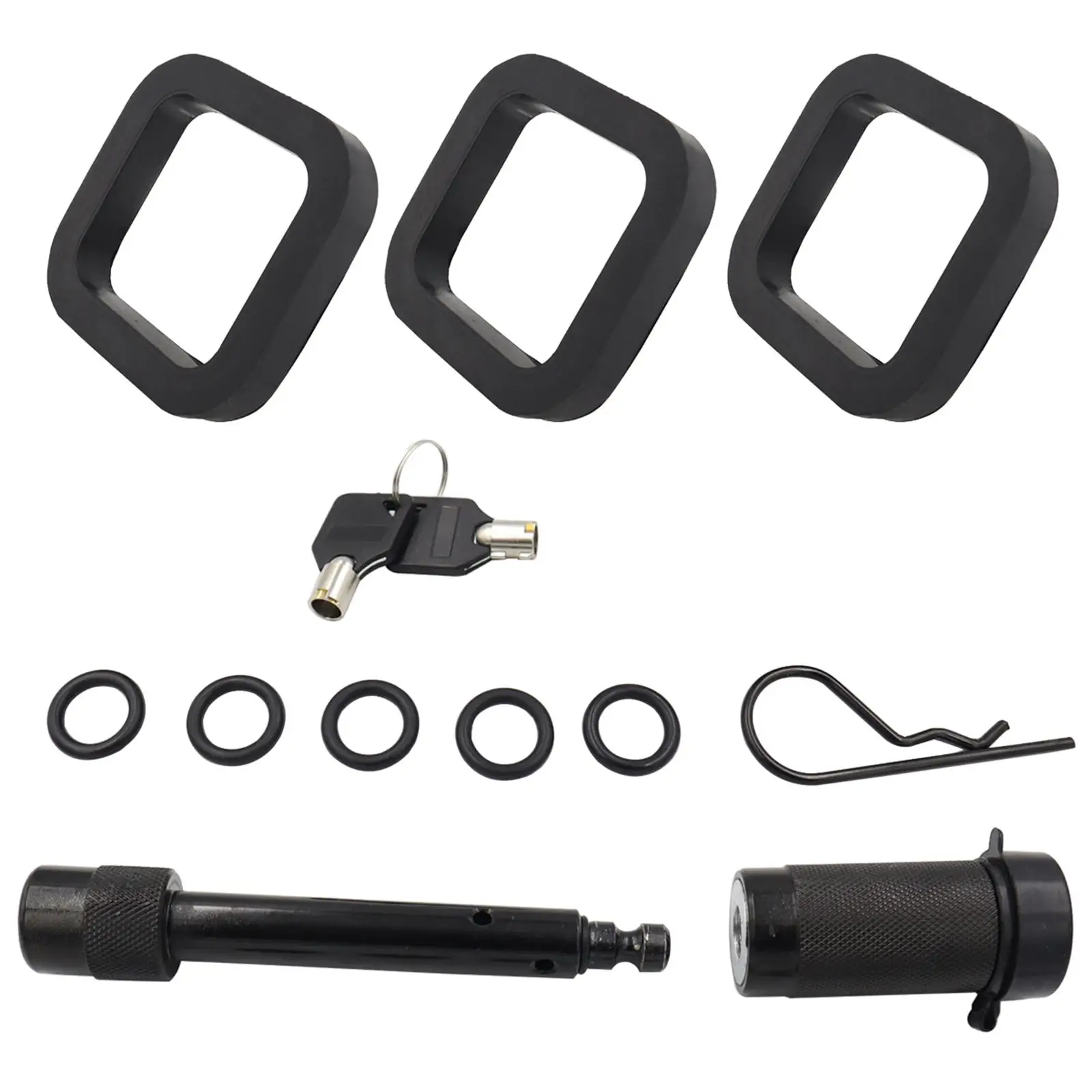 5/8 Inches Trailer Hitch Locks Kit Premium Material Universal ,Black Durable