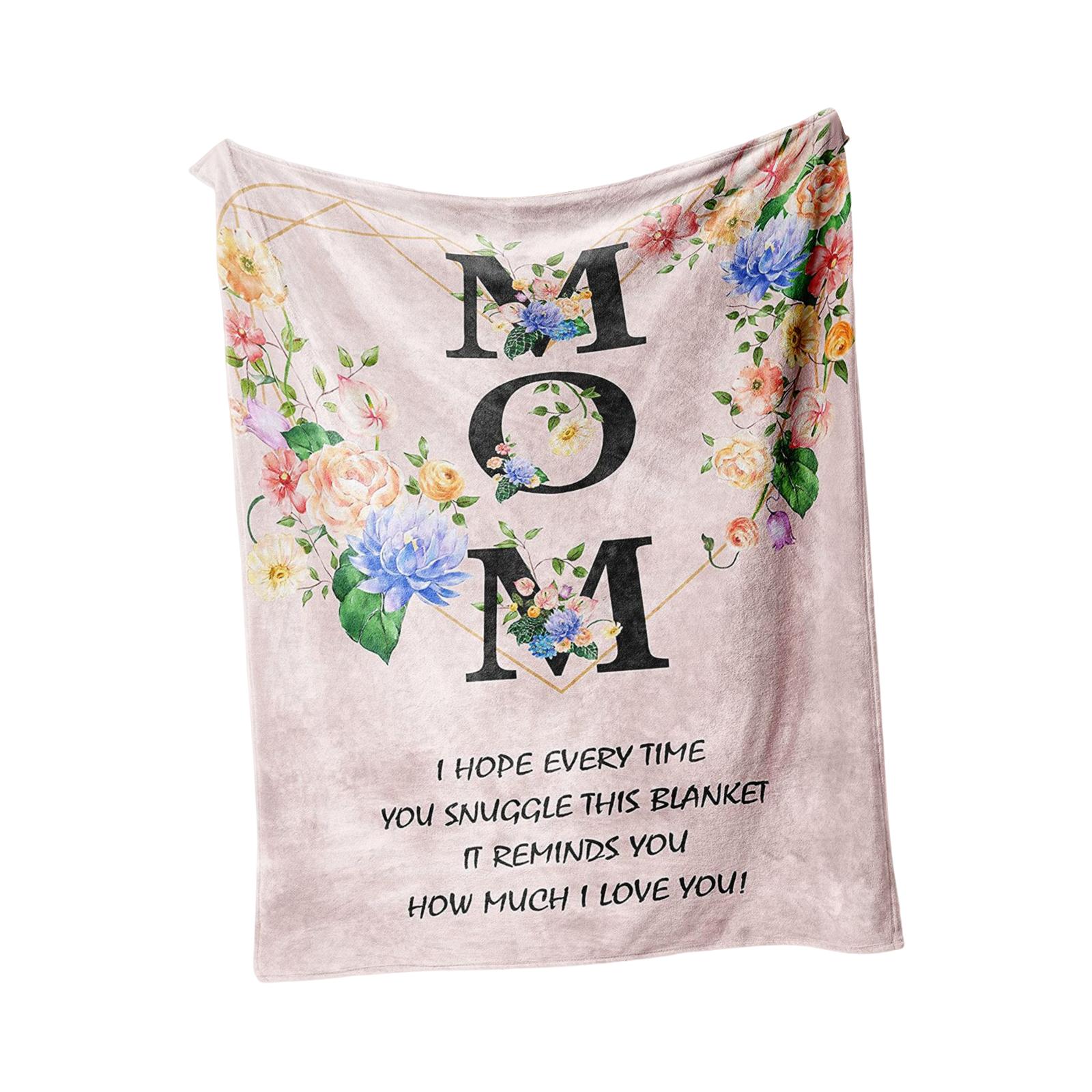 Throw Blanket Gift for Anniversary Mom Birthday Gift for Mother Day Gifts Blanket for Mother Day Thanksgiving Day