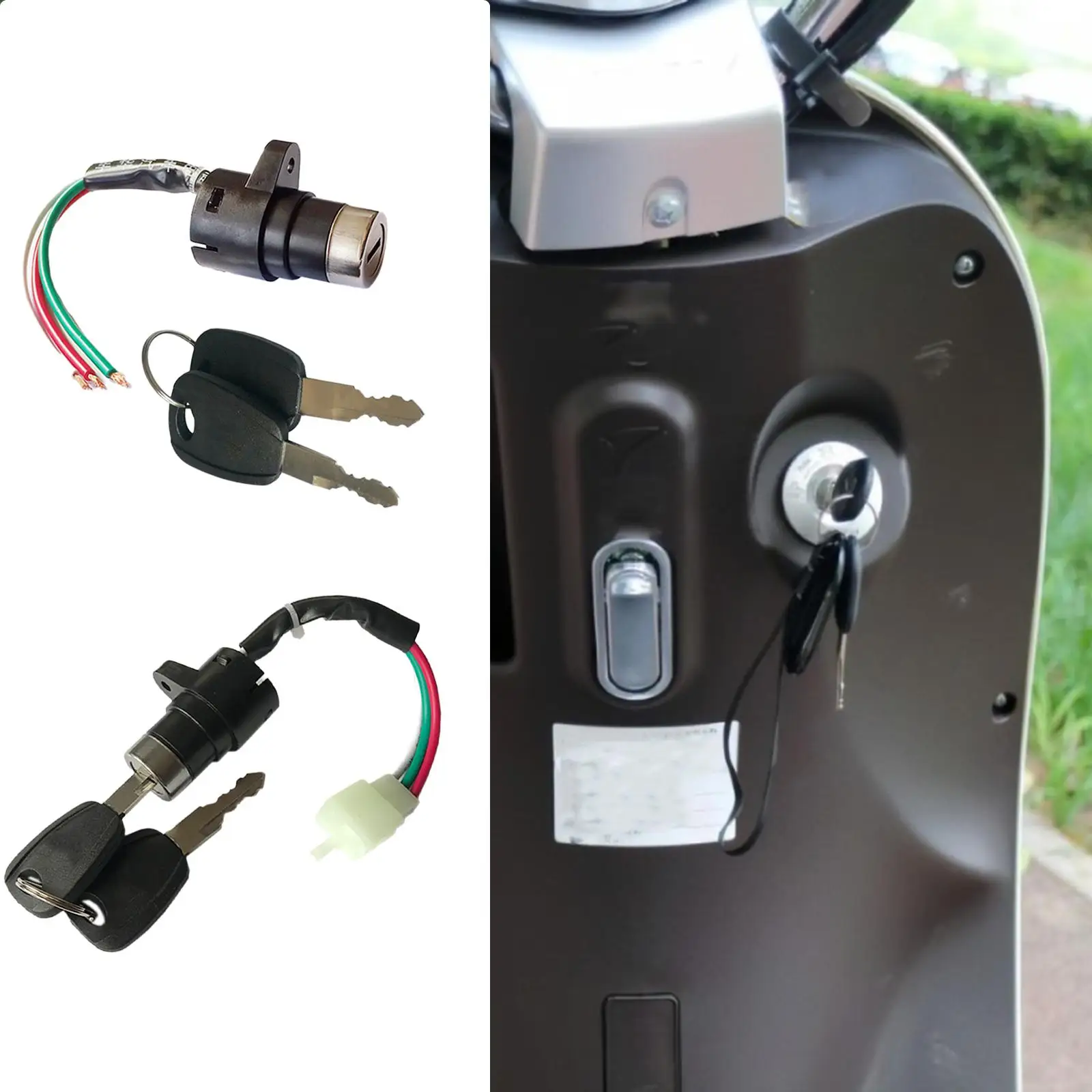 Battery Box Safety Lock with 2 Keys Battery Safety Locks for Electric Bikes