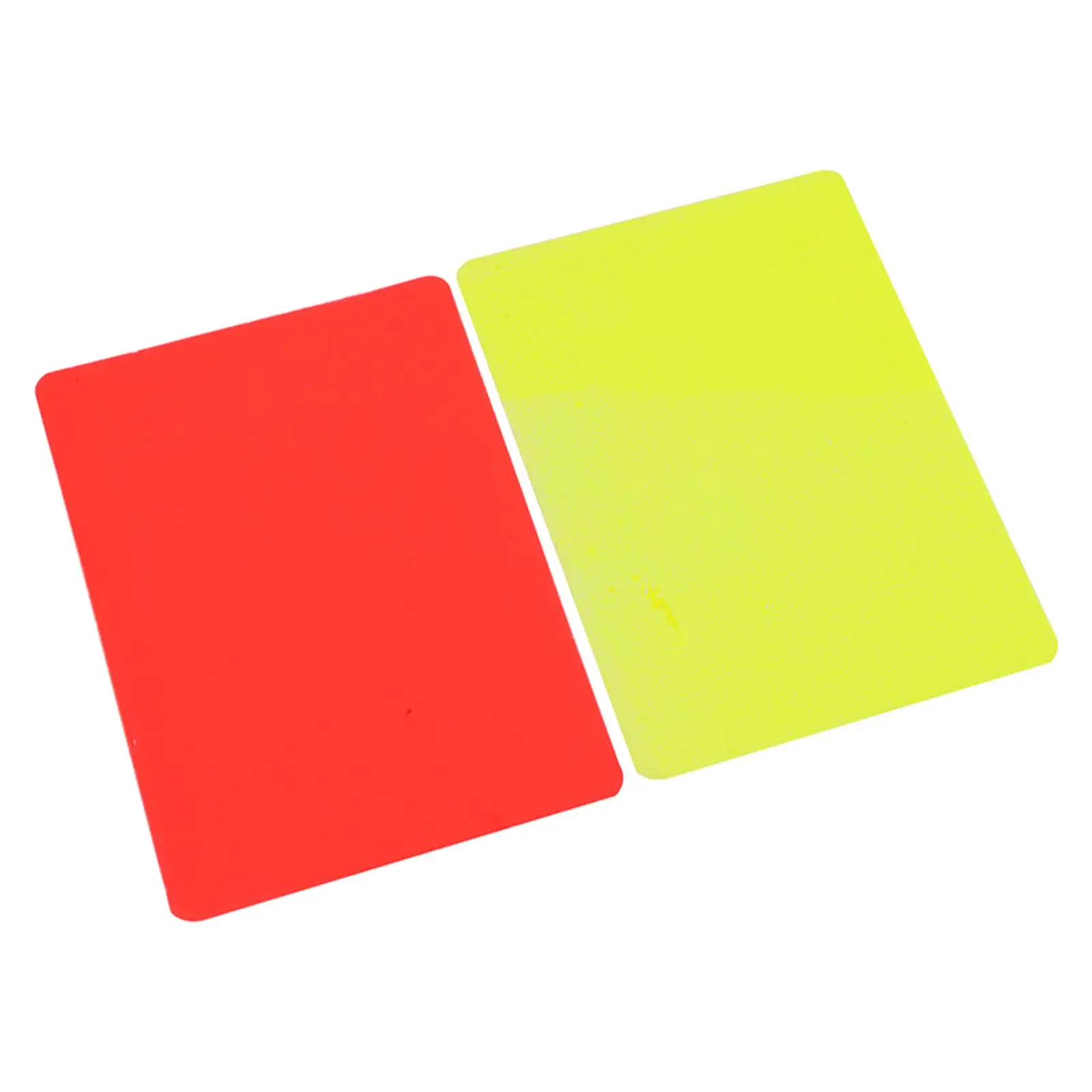 2Pcs Soccer Referee Card Warning Red Yellow Card Referee Accessory Referee Card Set for Basketball Boys Men Football Training