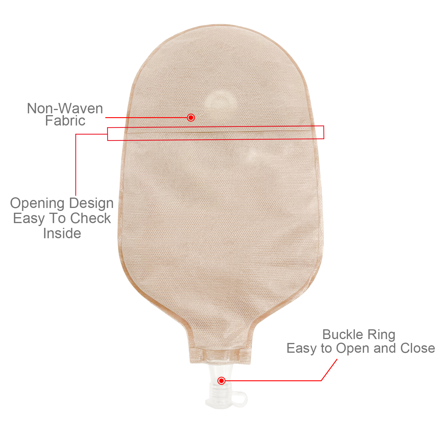 Best of 15pcs One Piece Urostomy Bags With Measuring Card Can Be Cut Ostomy Bags For Ostomy Patient Reviews & Tips - Image 4