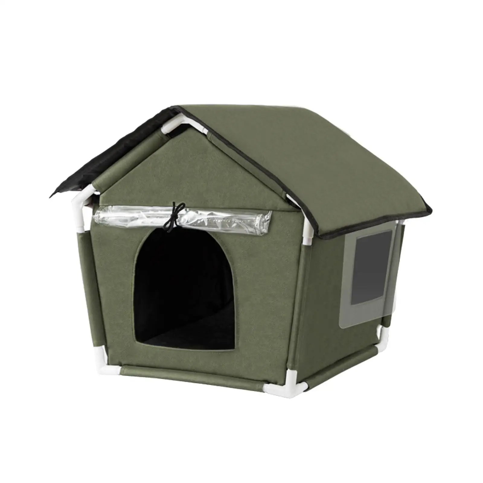 Cat Bed Rainproof Pet Bed Foldable Cave House Cat Nest Sleeping Bed for Kittens or Small Dogs Courtyard Kitty Home Outdoor