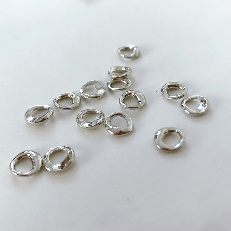20Pcs Nail art Legierung Strass Japanischen Retro Unregelmäßigen Ring Design Nagel Legierung Edelstein Steine Für Maniküre Nagel DIY Handwerk – Detail 3