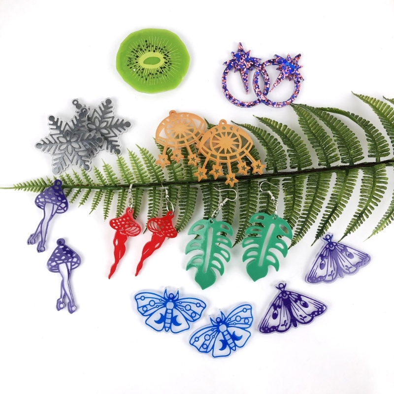 30 Styles Combined Geometry Earrings Silicone Molds Suitable for Epoxy Resin Diy Crafts Ornament Pendant Keychain Making
