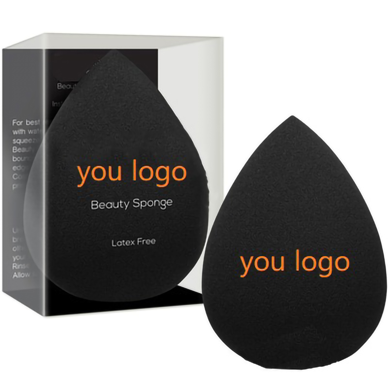 Best of Custom Your Logo Cosmetics Beauty Sponge Latex Free And Vegan Makeup Black Sponge Set Powder Cream Liquid Application With Box Reviews & Tips