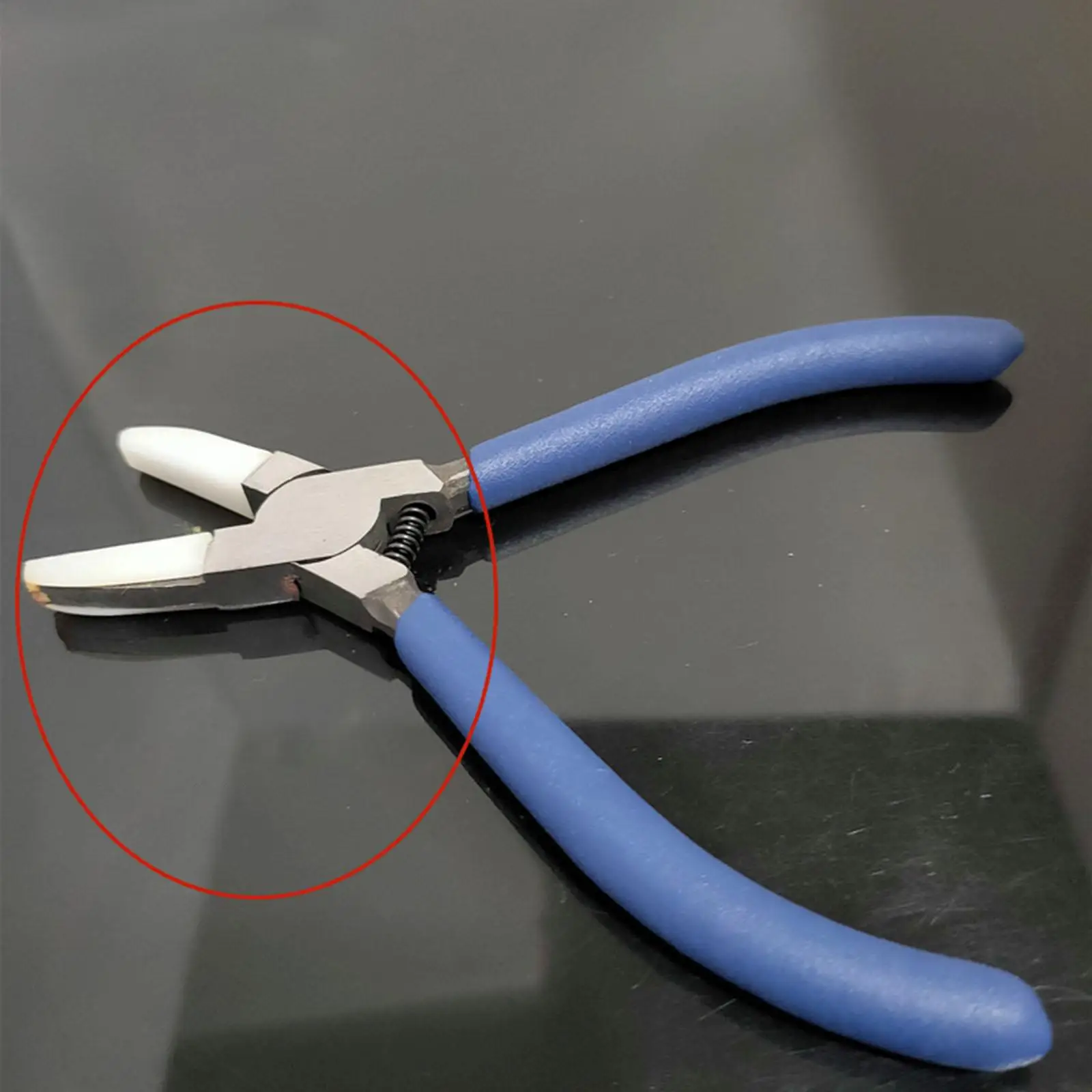 5.3 inch Double Nylon Jaw Pliers Carbon Steel Jewelry Pliers for Beading Twisting Shaping Wire Wire Straightener Sturdy Durable