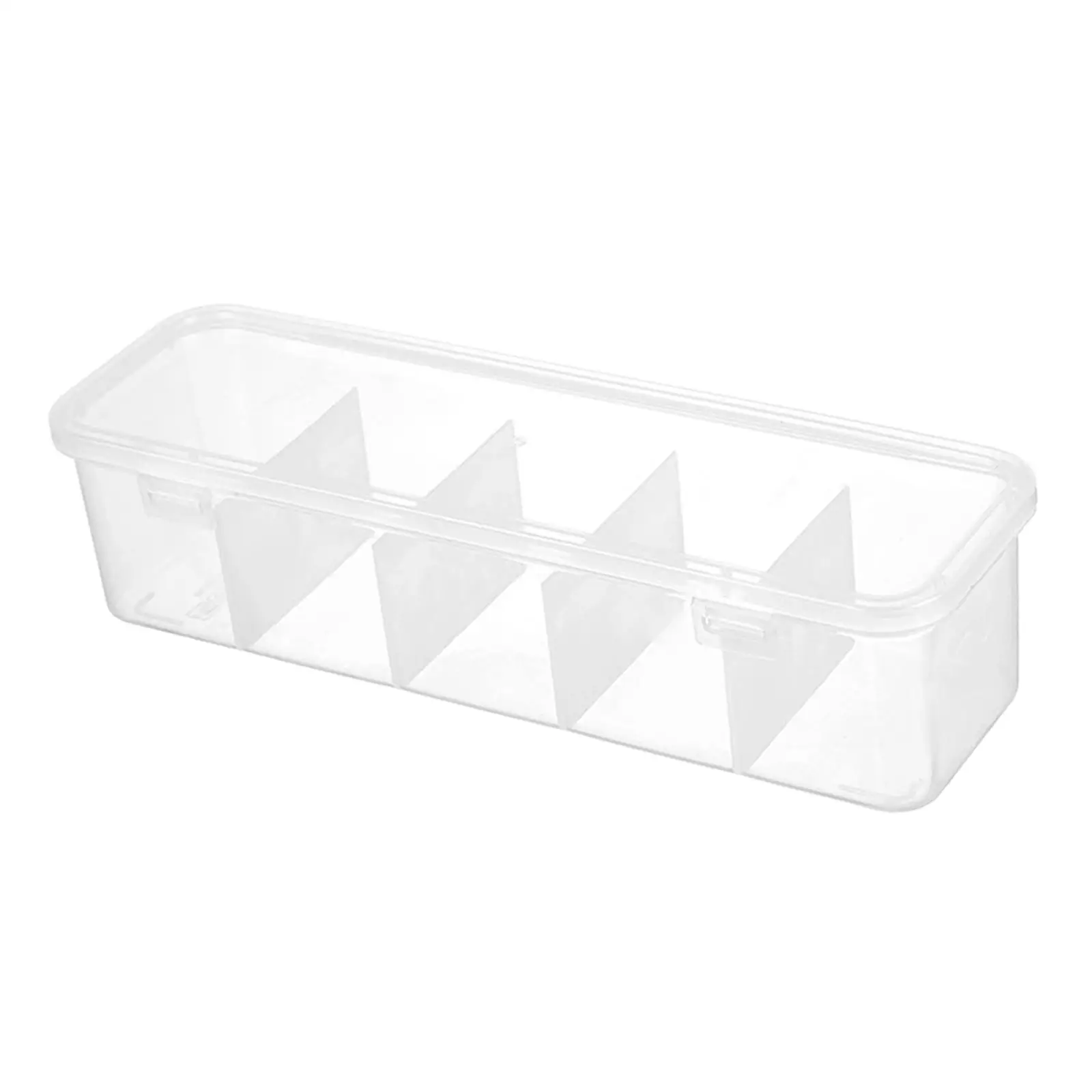 Compartments Organizer Boxes Transparent with Lid Shelf Organization Save Space Multifunction Dividers Sock Underwear Organizer
