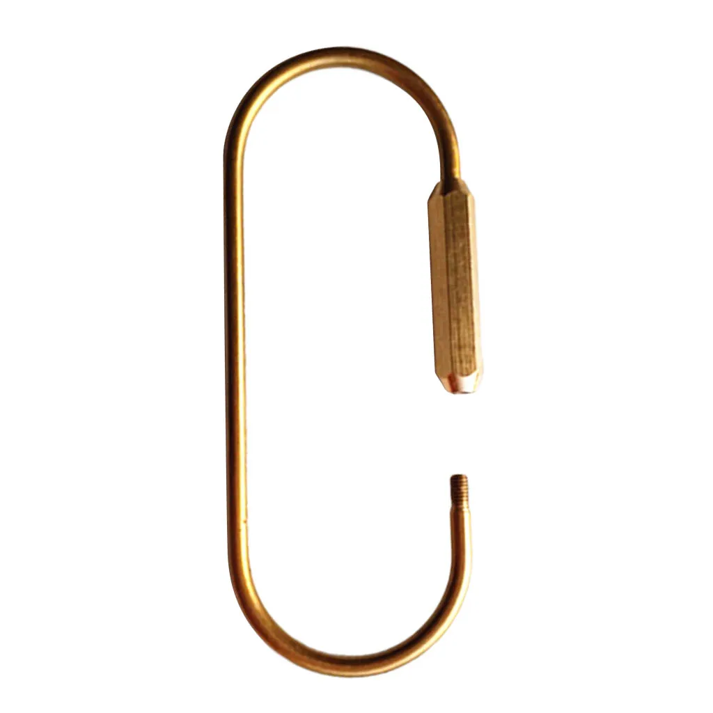 Solid Brass Clip Oval Shaped Ring Hook For Key Chain Keyring Belt Webbing Scuba