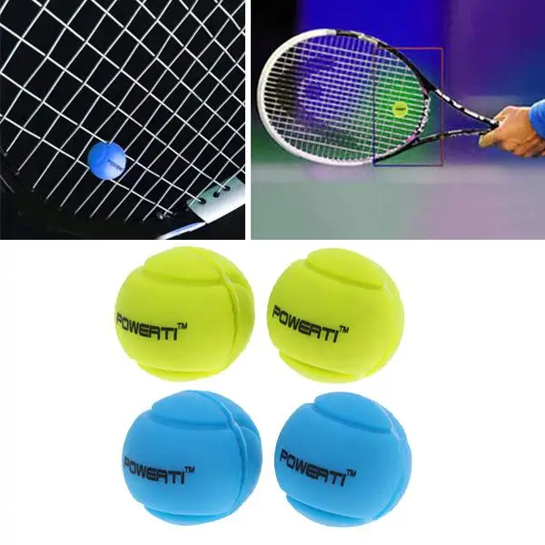 4 Pieces Ball Tennis Squash Racket Vibration Dampener Shock Absorber