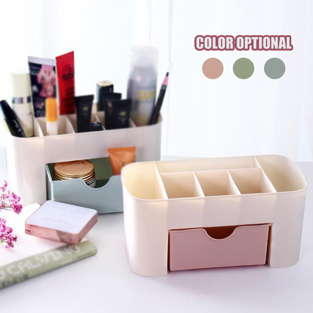 Title 1, Plastic desktop cosmetic box with small drawer ...