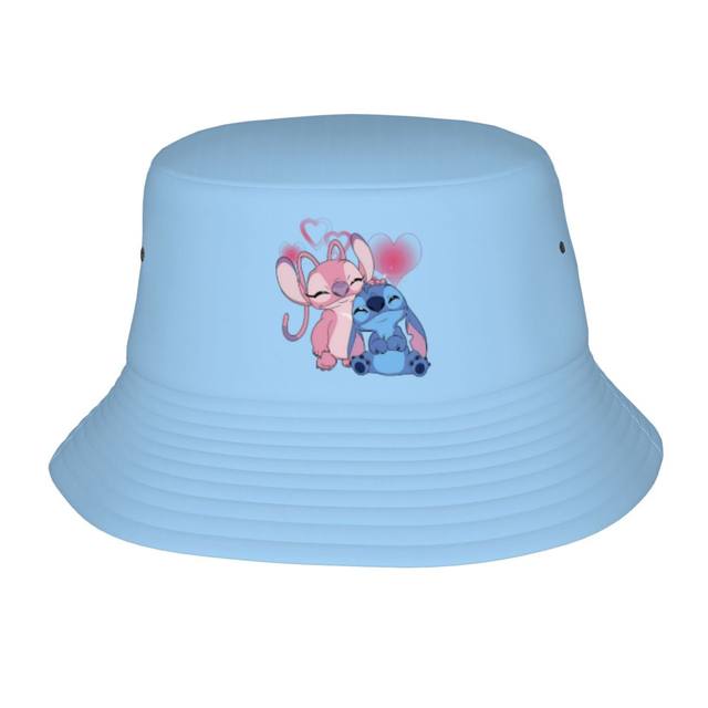 Polyester Beach Fishing Hats, Bucket Hats Lilo Stitch