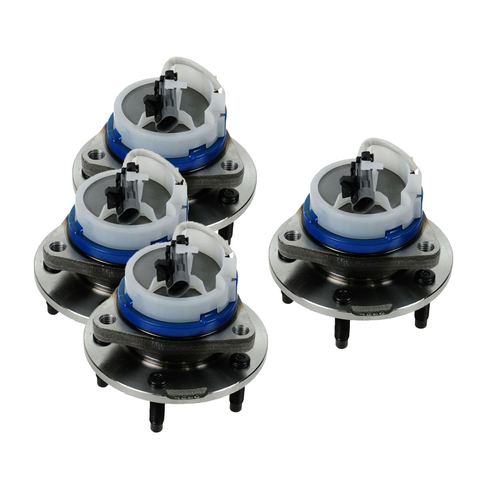 4Pcs 25693148 Durable Front Rear Premium Wheel Hub and Bearing Assembly for Cadillac Sts 2007-2009 Awd Sts 2007 Rwd, Base