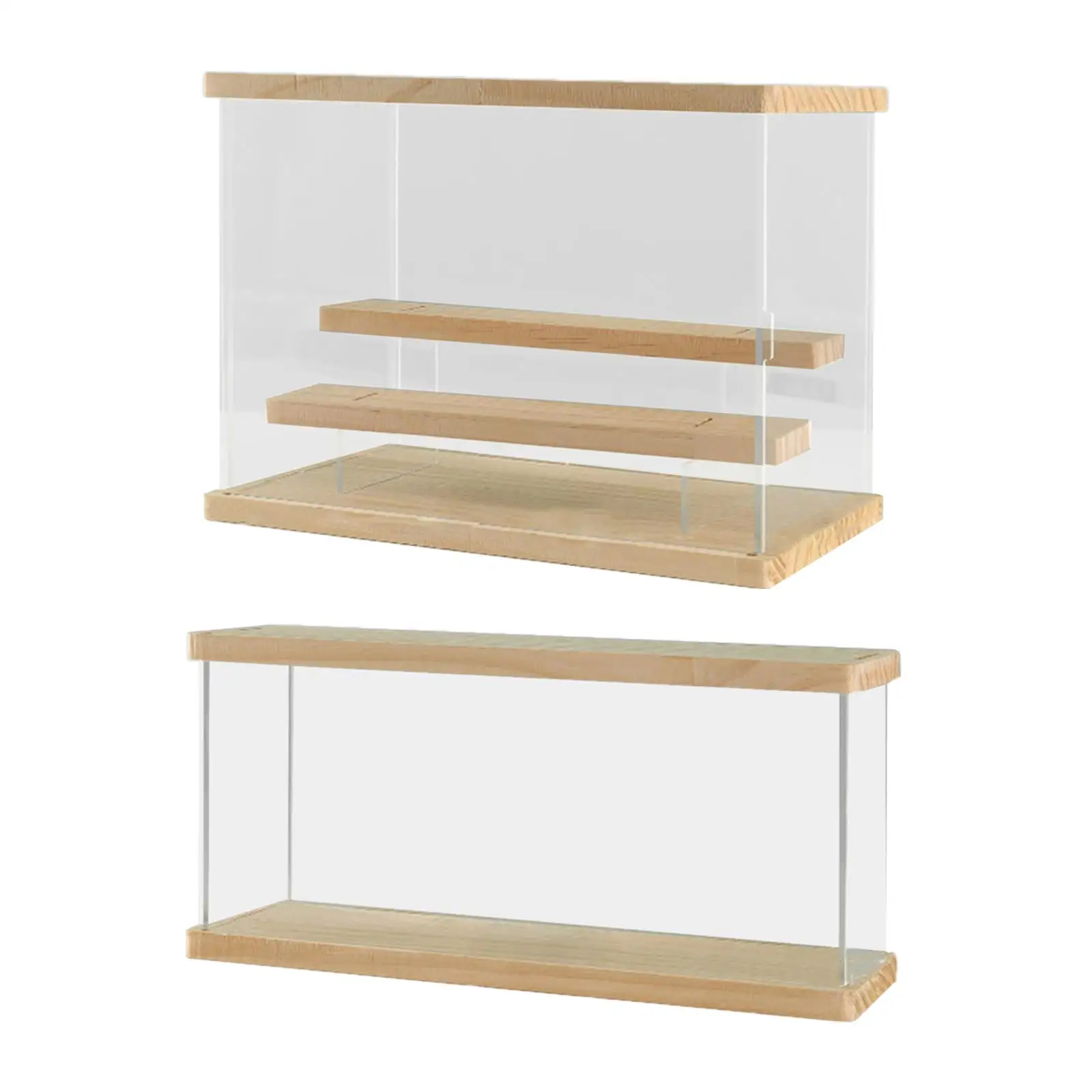 Acrylic Display Case,Dustproof Showcase,Display Storage Box for Action Figures,Countertop Collectibles,Model Doll Toys