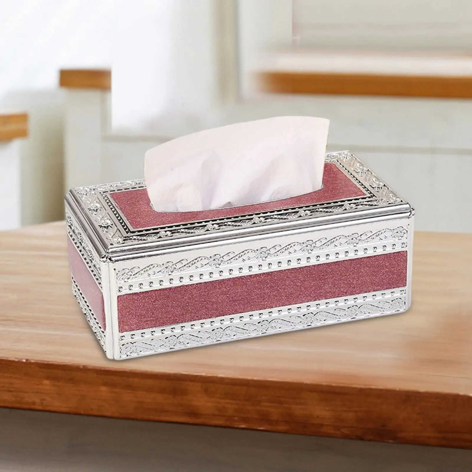 European Style Tissue Box Napkin Paper Holder Case Napkin Storage Box Tissue Holder for Restaurant Living Room Decoration