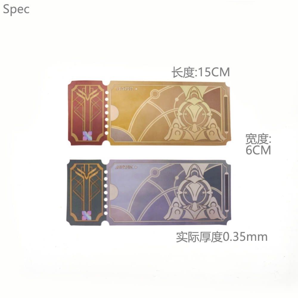 Spiel Honkai:Star Rail PVC Ticket Cosplay Requisiten Star Rail Pass/Special Pass Papier Lesezeichen Postkarte für Fans Geschenke Sammlungen – Detail 6