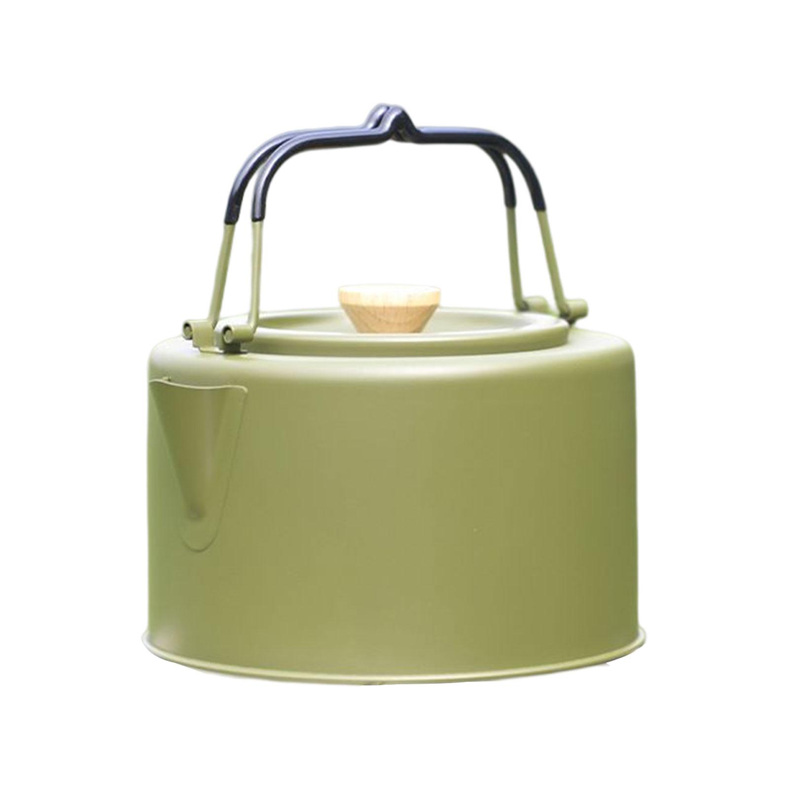 Portable Camping Kettle Teapot 1L Kettle with Lid for Kitchen Camping Picnic