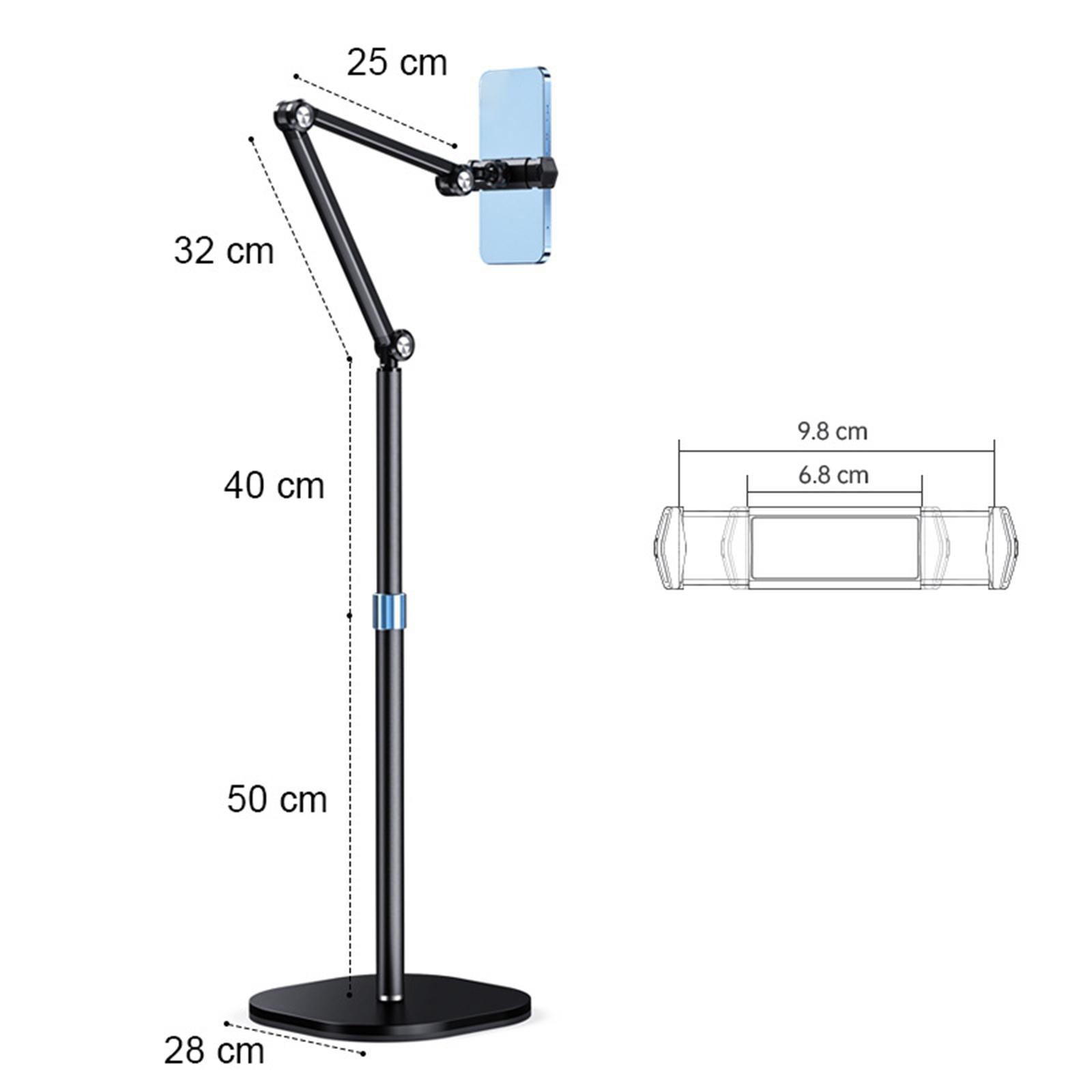 Universal Alumínio Alloy Tablet Floor Stand, 360