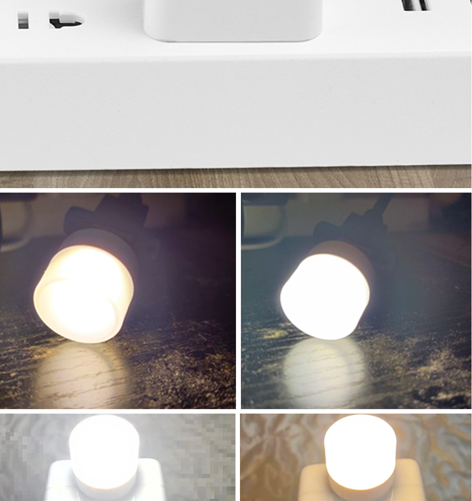 10 pcs RGB USB LED Night Light Super Bright Eye Protection LED Plug Lamp Computer Mobile Power Charging USB Small USB Book Light