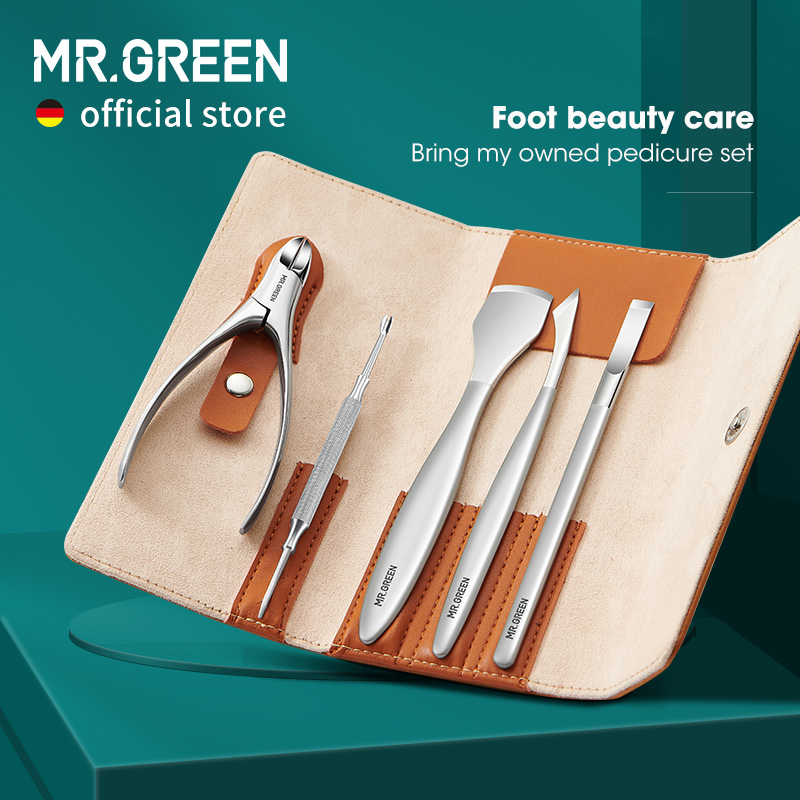 Best of MR.GREEN Pedicure Knife Set Professional Ingrown Toenail Foot Care Tools Stainless Steel Nail Nippers Clipper Remover Kit Reviews & Tips