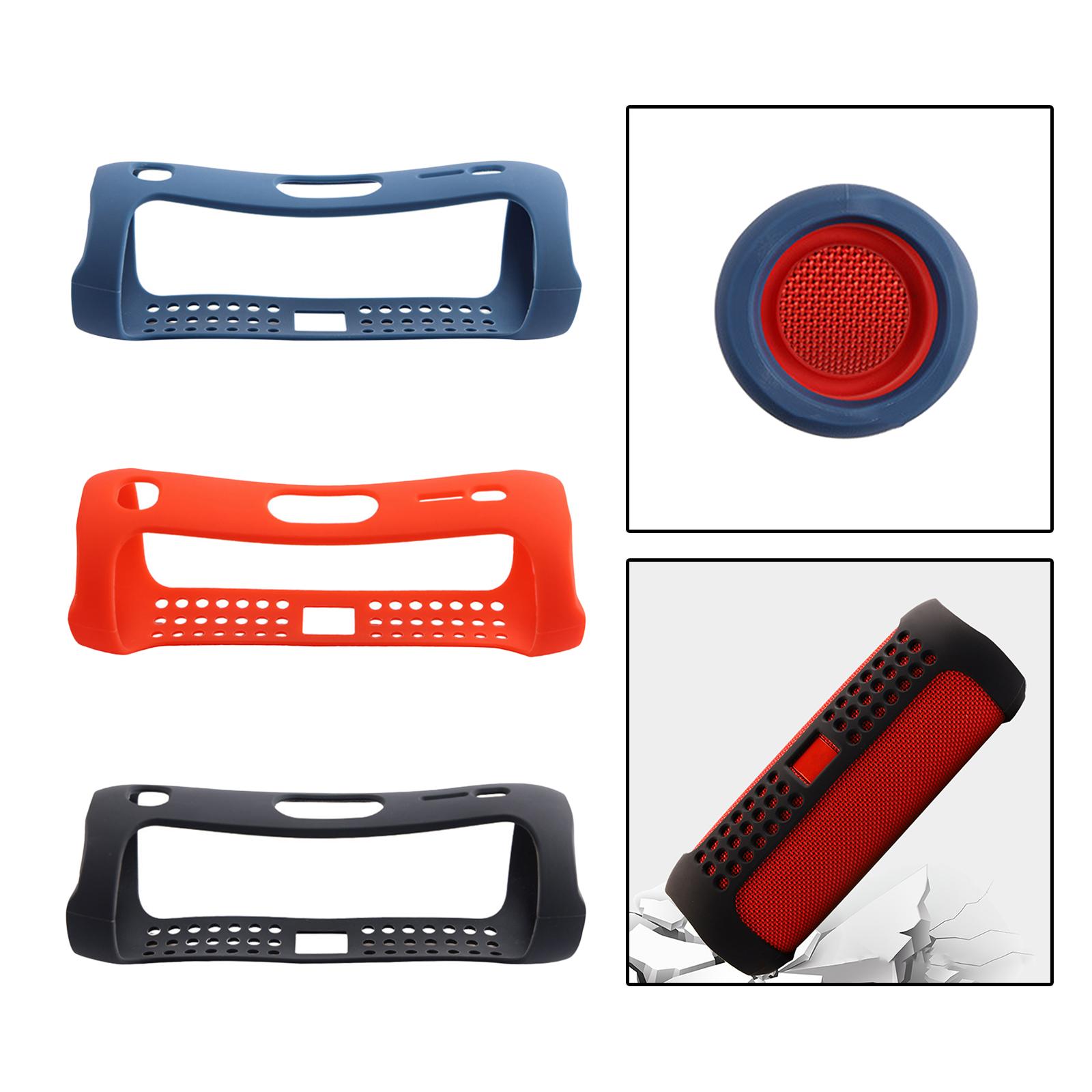 Silicone Speaker Cases Cover Portable Soft Protective Case for J-B-L Flip 5 Wireless Bluetooth Speaker