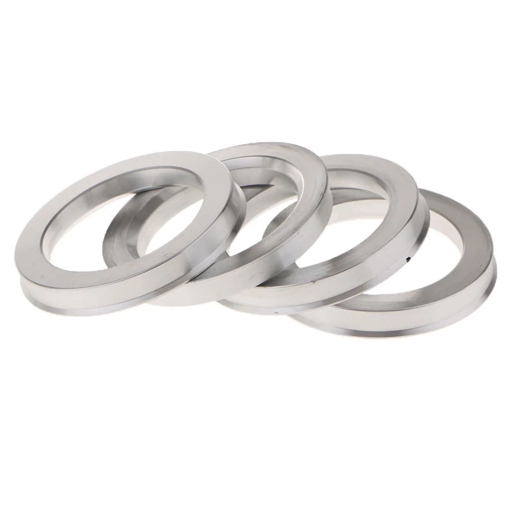 4 Pieces Aluminum Alloy Spigot Rings Spacer Gasket Center Bore Adapters