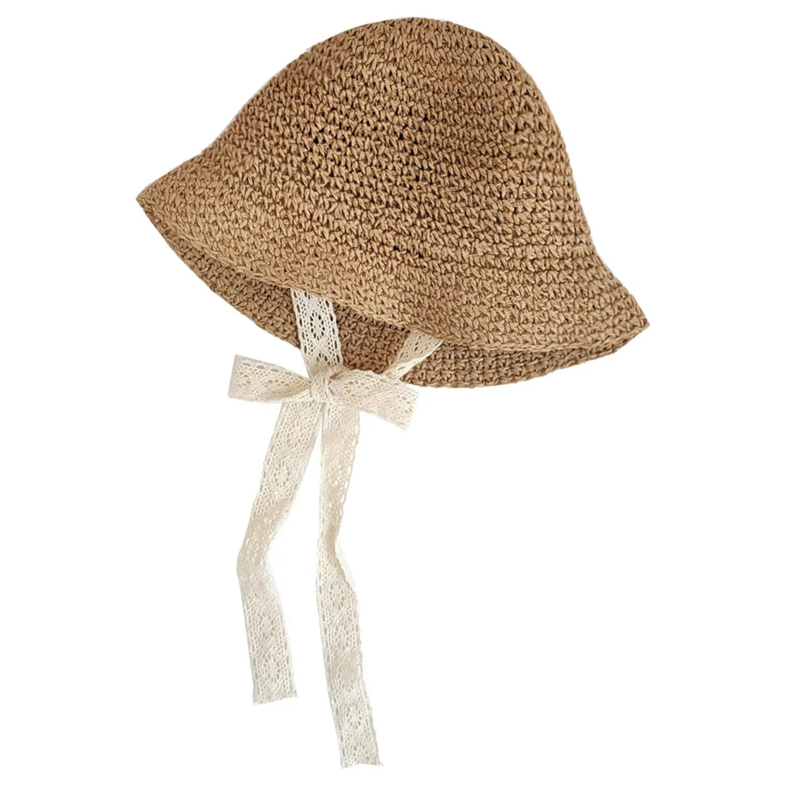  Hat Floppy Summer  Chain Strap Wide Brim Straw Hat Sun Protection Beach Children Panama Hat Baby Girl Caps