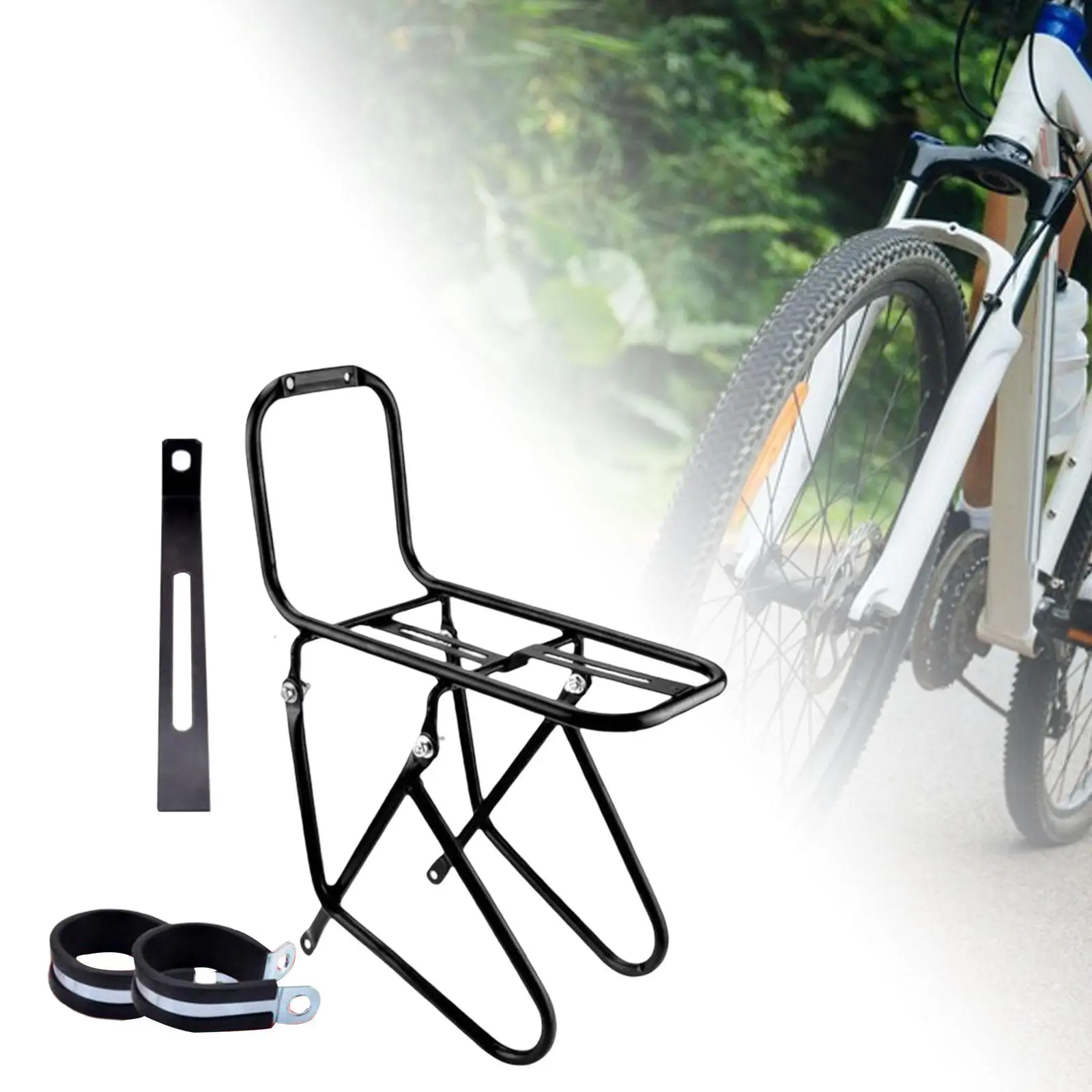 Cargo Pannier Equipment Bike Front Carrier Rack for Outdoor Long Distance Cycling