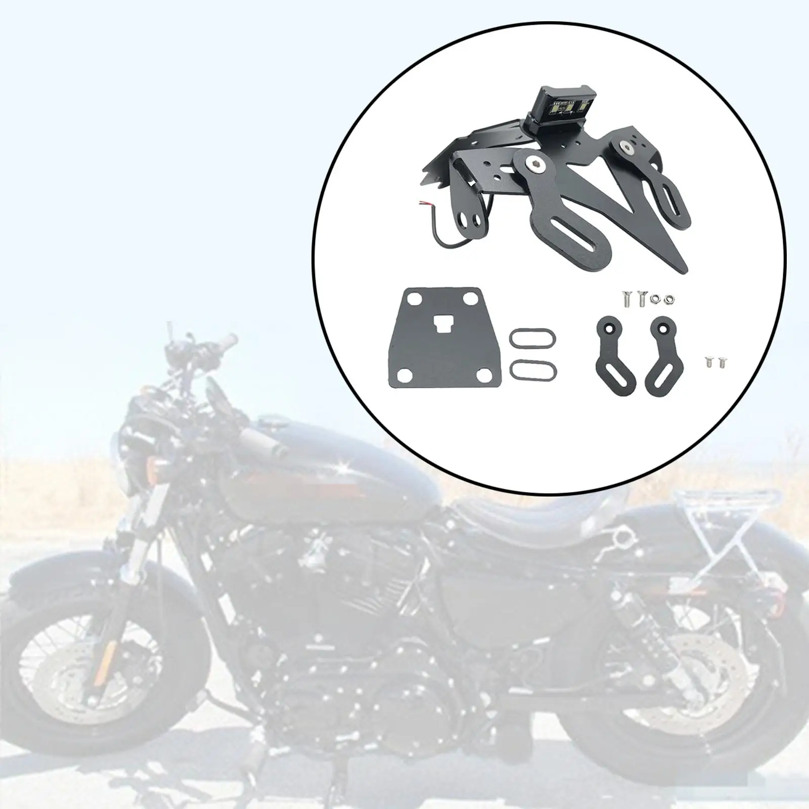 Motorcycle License Registration Plate Frame Holder Replacement Fits for SUZUKI GSXS750 Replace Accessories