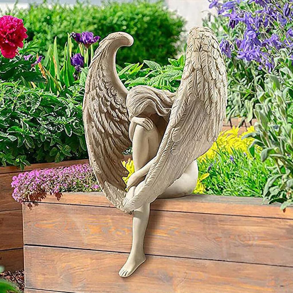 Fairy Sculpture Garden Landscaping  Ornament Figurine Angel Statue