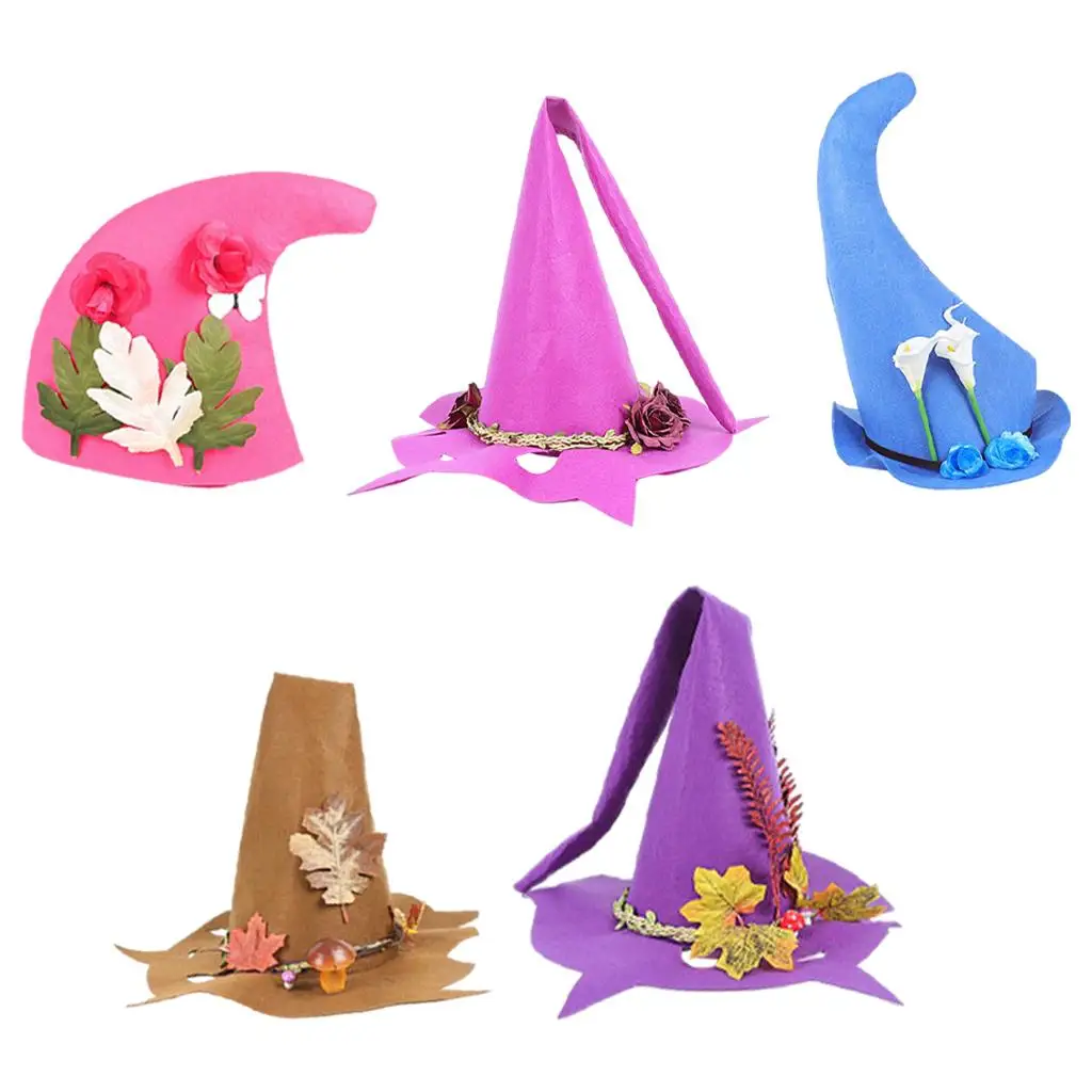 Child Witch Hat Halloween Classic Fun Tall Kid Witch Costume Party Hat