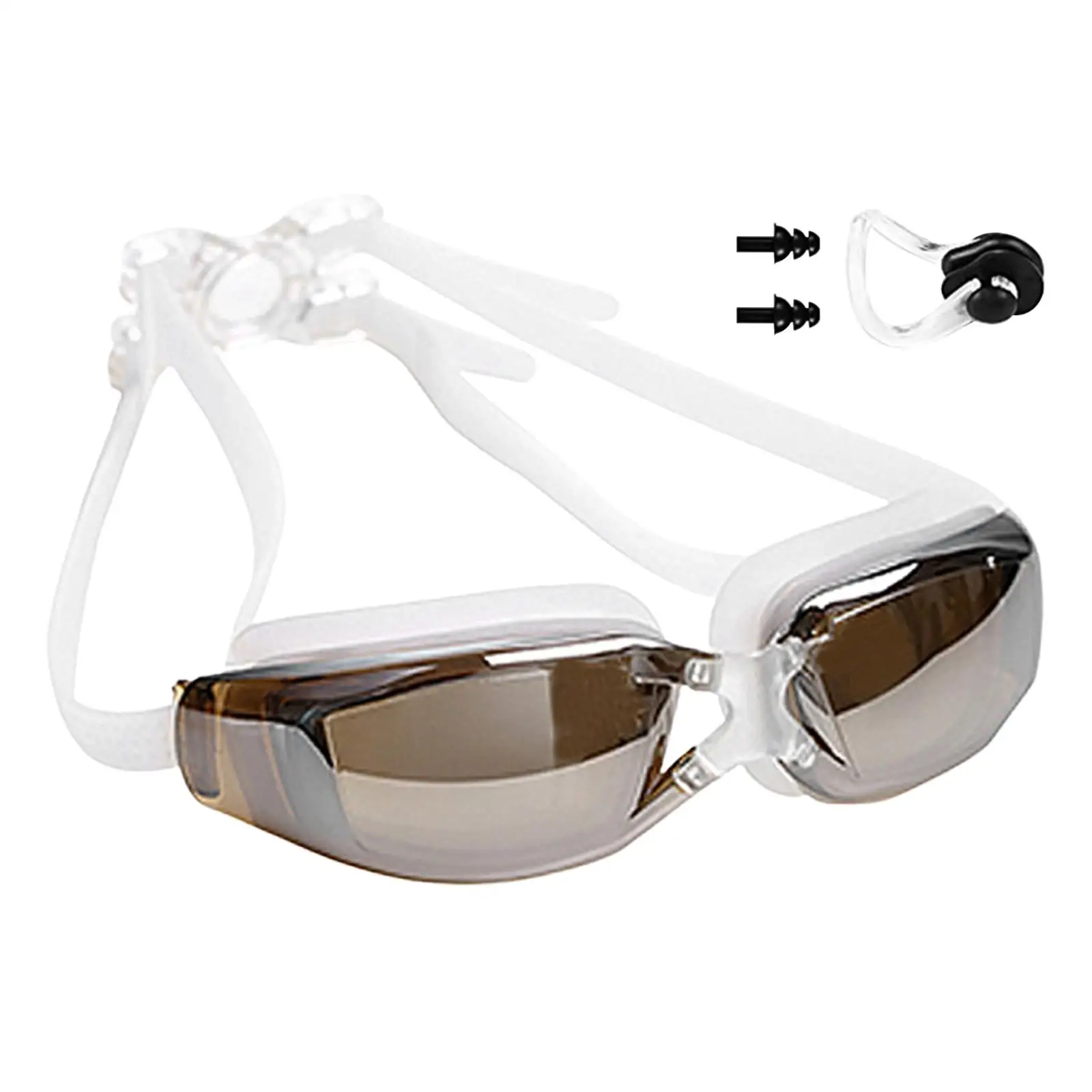 Unisex Swimming Goggles Anti Fog Case Eyewear Underwater Women Adjustable Strap Wide Eyewear professional