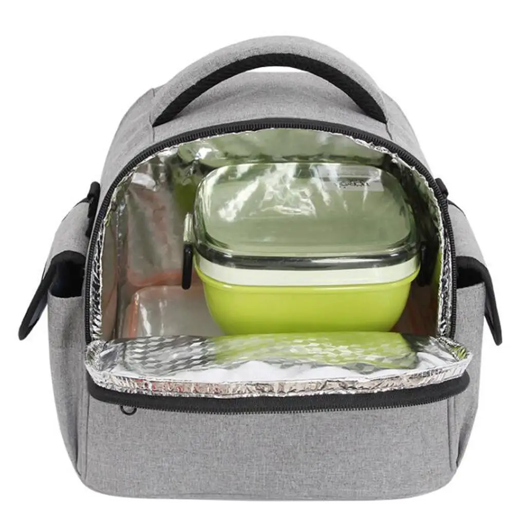 Food Insulation Container Travel Handbag Picnic Meal Backpack Carring Tote