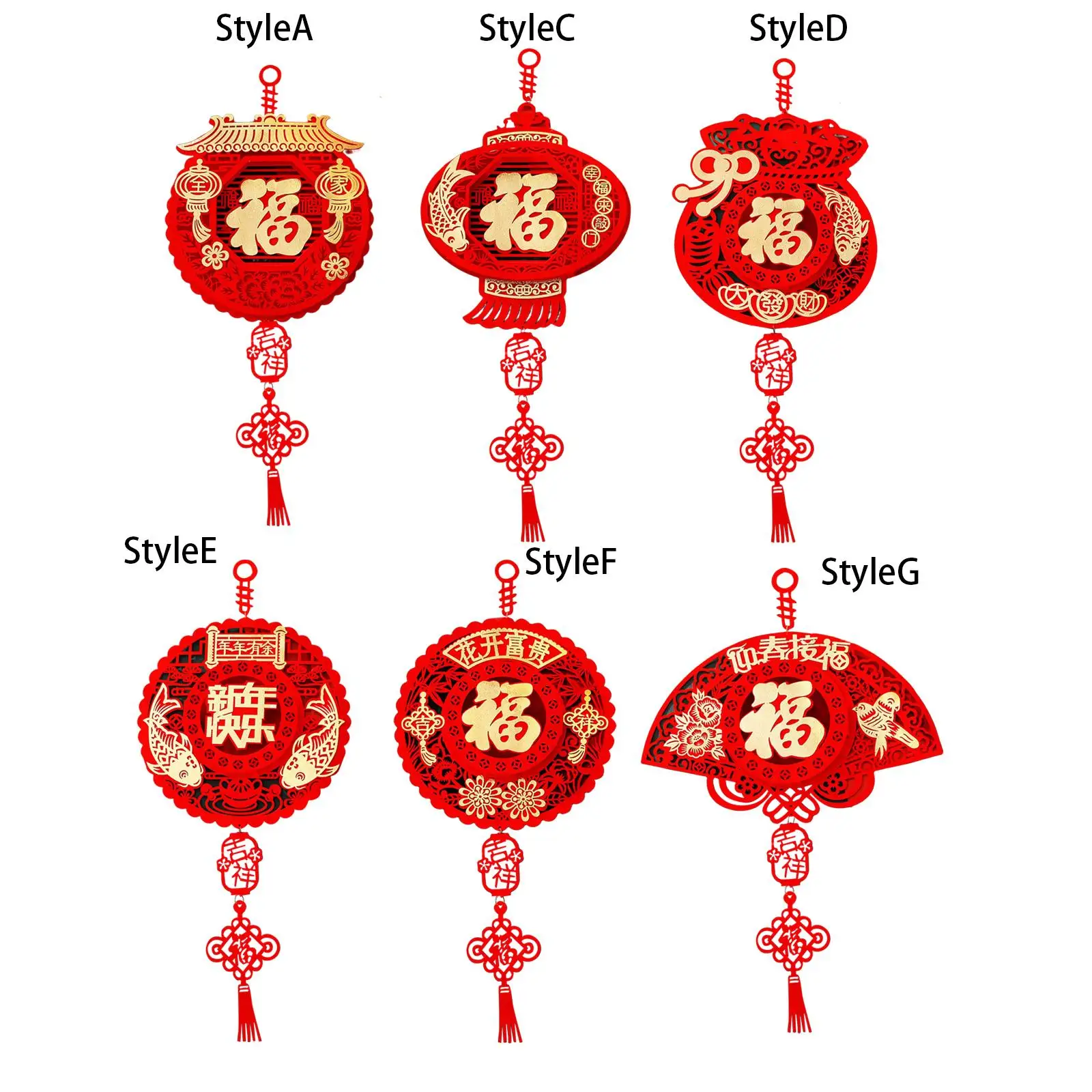 Spring Festival Decoration 2023 Chinese New Year Pendant Photography Props