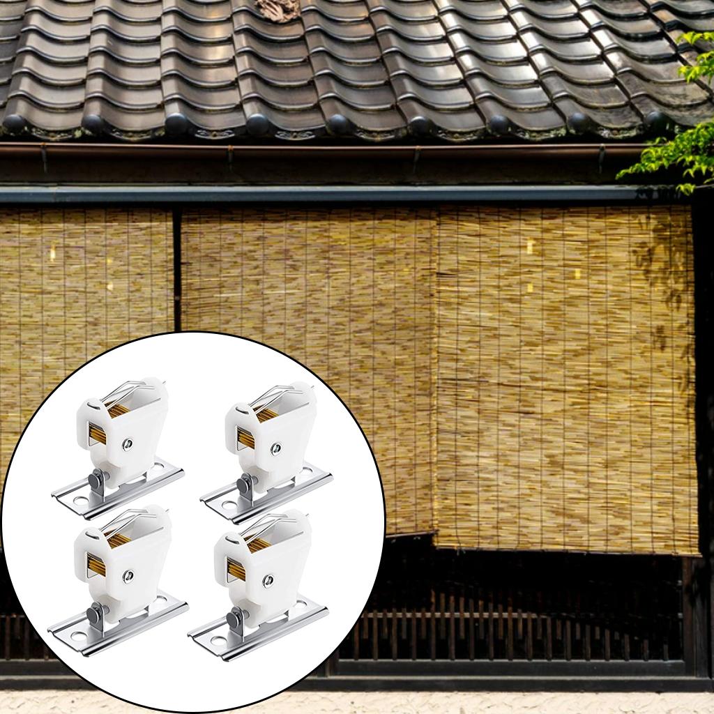 4Pcs Roman Shade Cord Lock Hardware for Bamboo Blinds Indoor Use Curtain Accessories Home Office Roman & Austrian Shades
