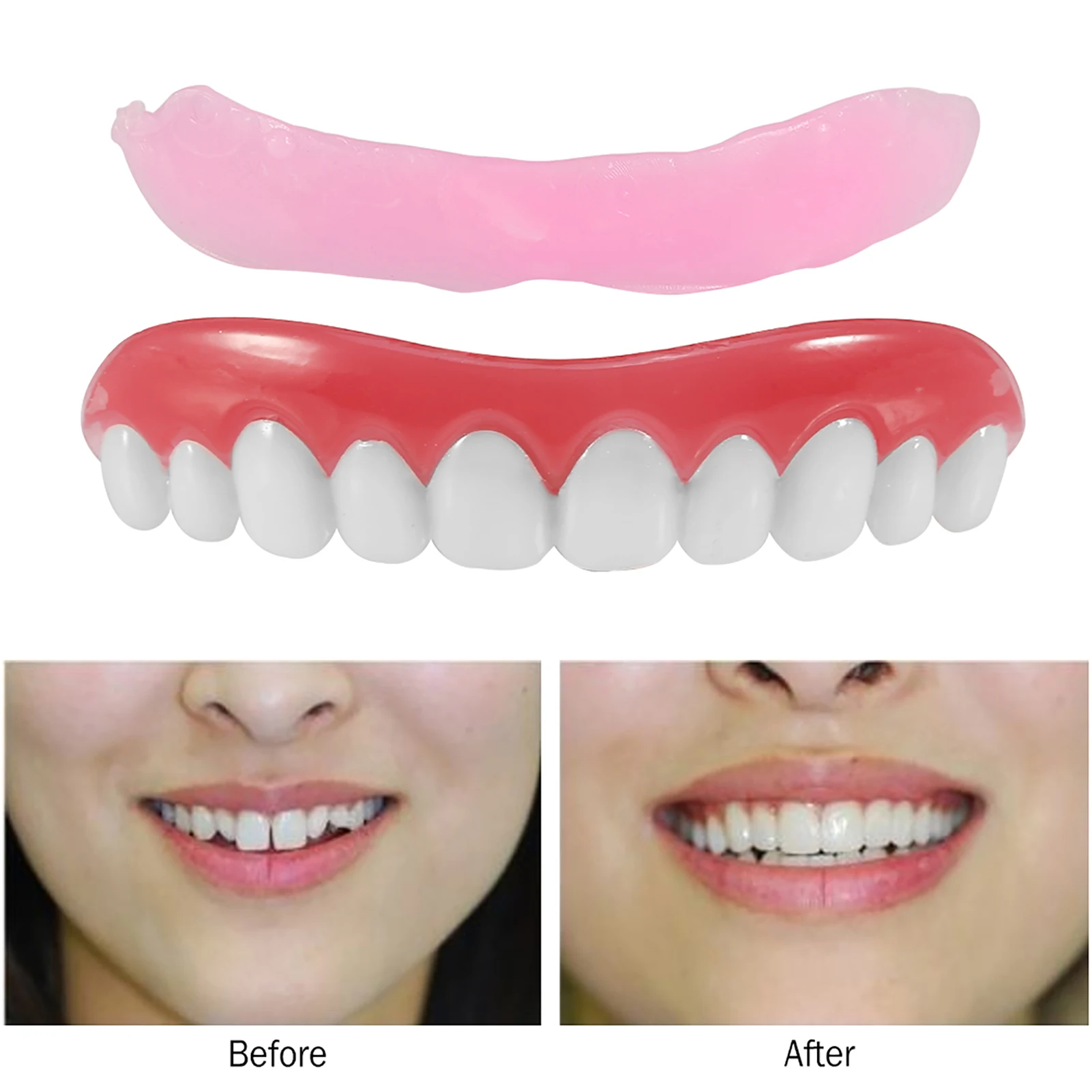 Best of Silicone False Teeth Perfect Laugh Veneers Braces Upper Lower Teeth Whitening Stickers Teeth Whitening Braces Instant Tools Reviews & Tips