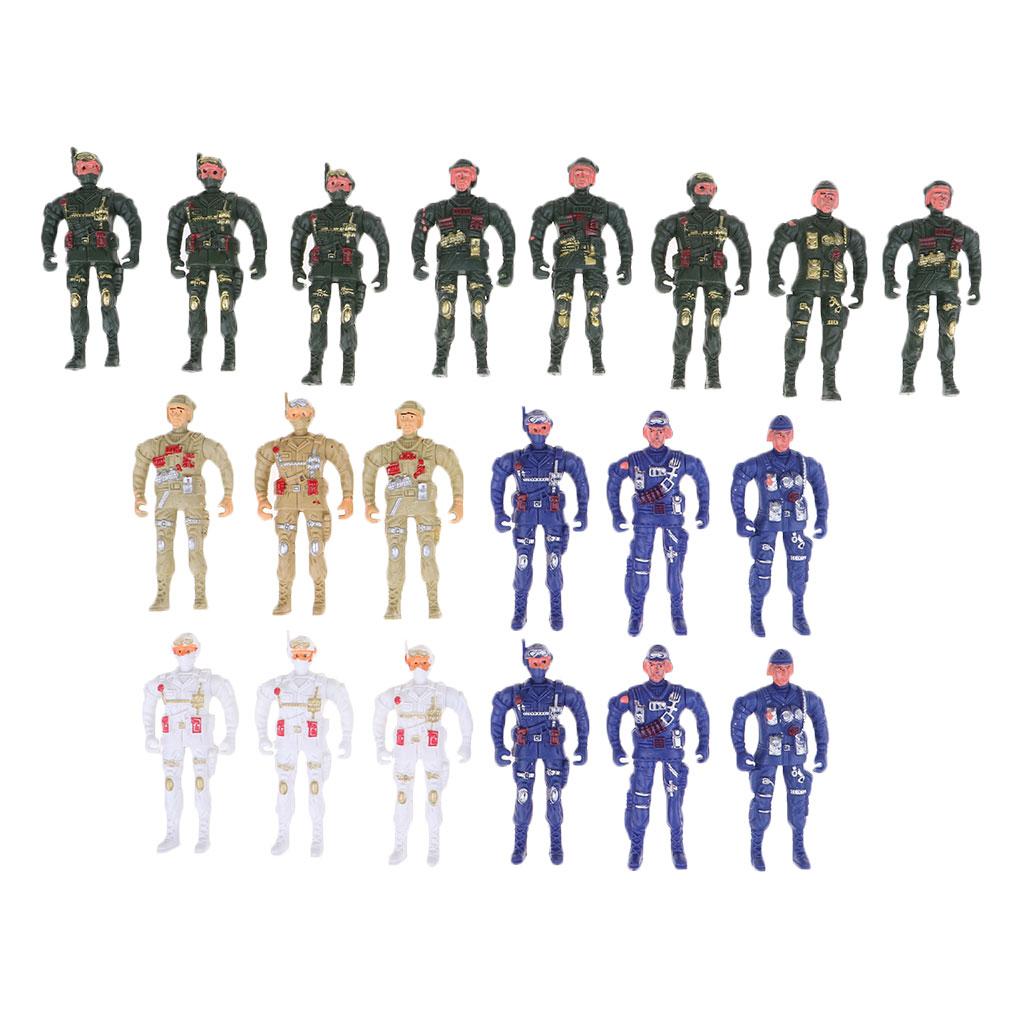 Different Soldier Model Layout Servicemen Figure Model for Diorama Scenery