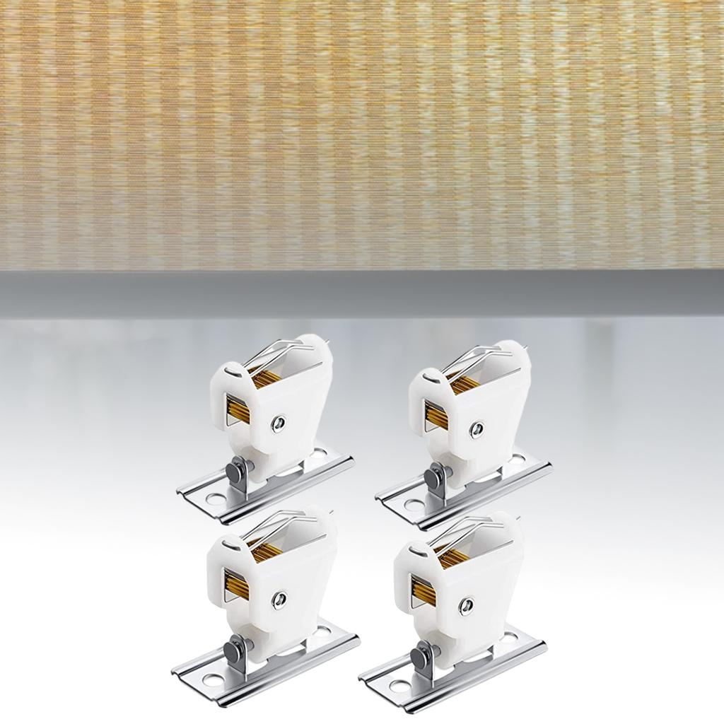 4Pcs Roman Shade Cord Lock Hardware for Bamboo Blinds Indoor Use Curtain Accessories Home Office Roman & Austrian Shades