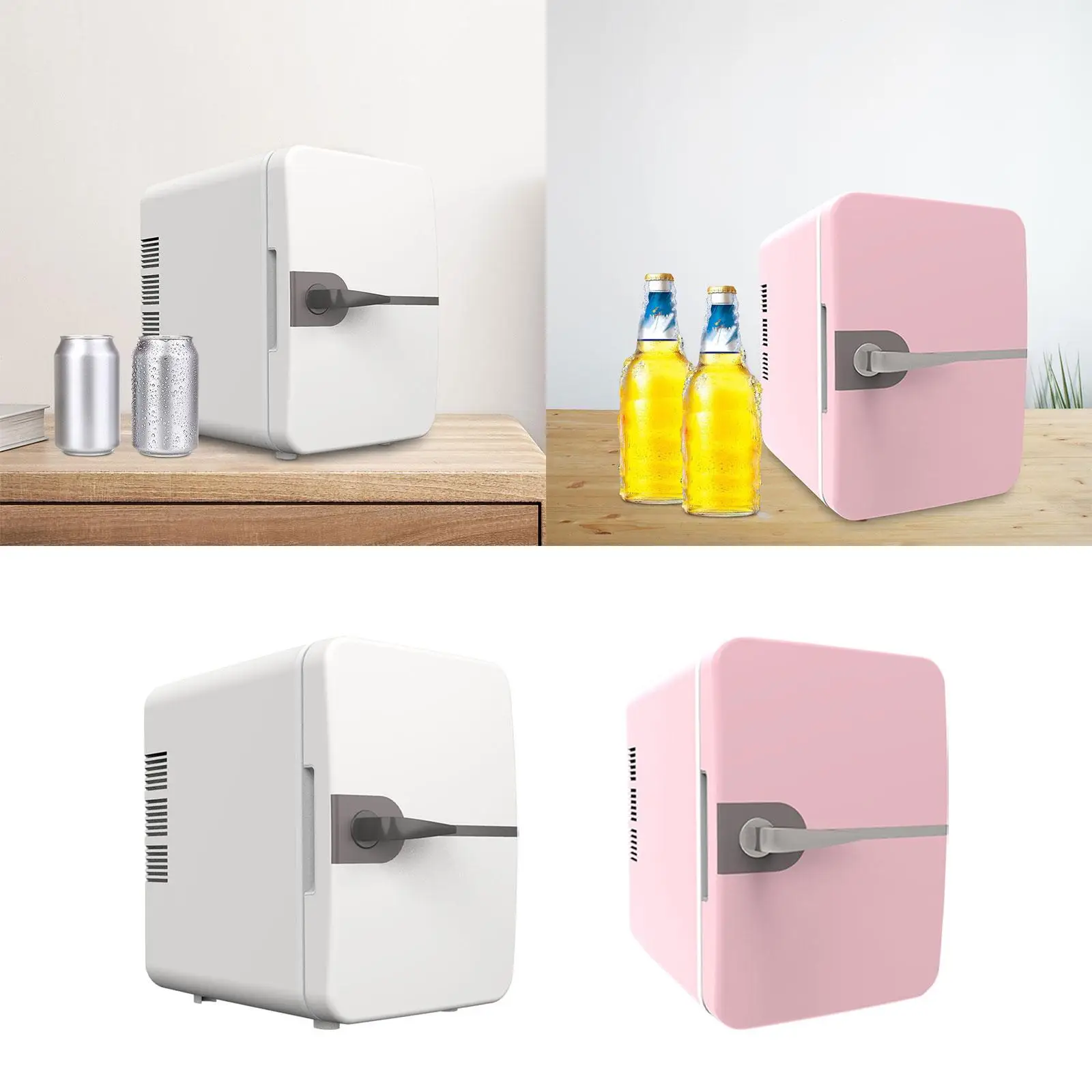 6L Mini Fridge USB Power Supply Valentines Day Gifts Freestanding Beverage Refrigerator Cooler for Car Small Place Divers Bar